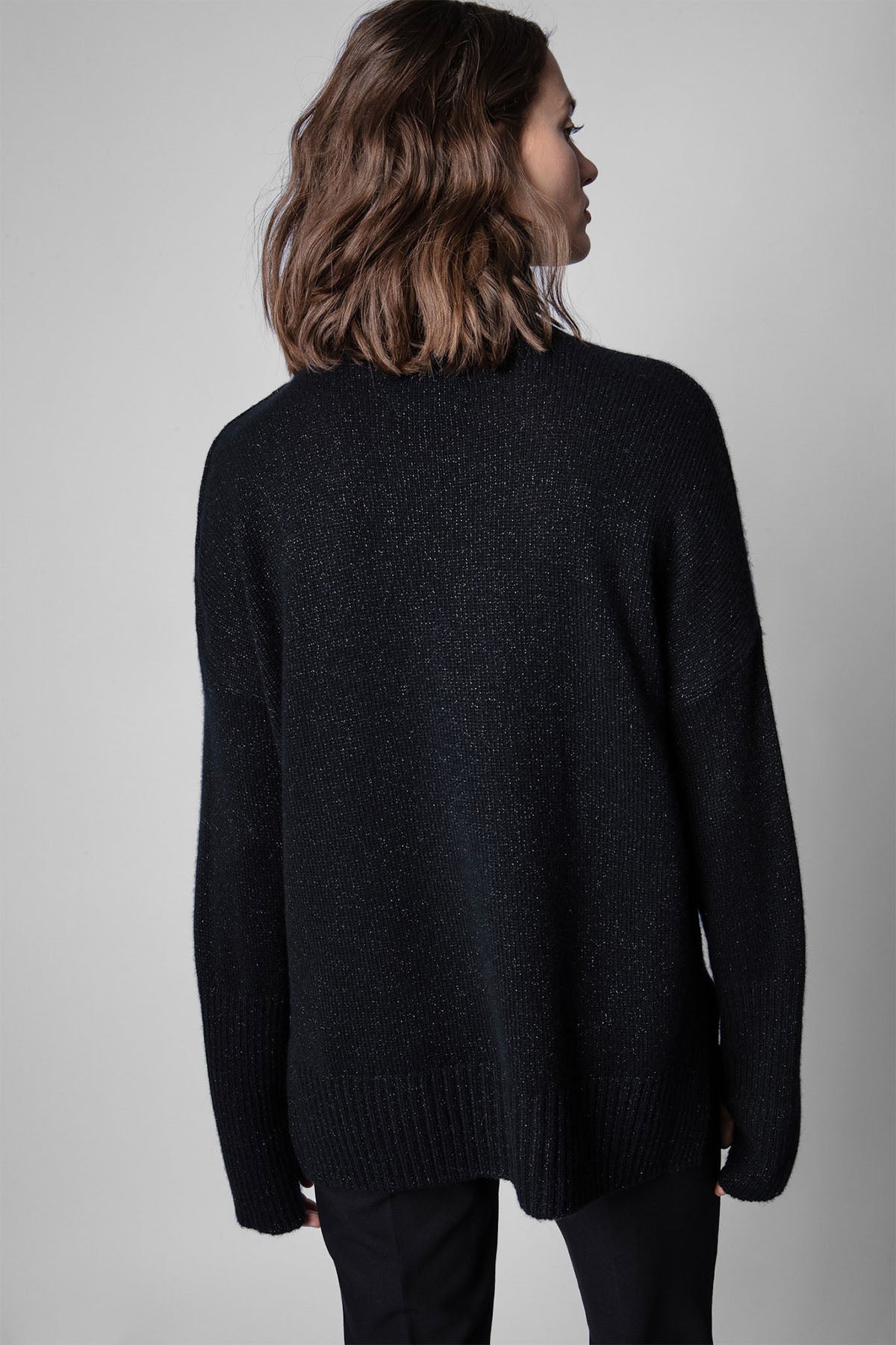 Zadig & Voltaire Geniş Kesim Balıkçı Yaka Kaşmir Triko-Libas Trendy Fashion Store