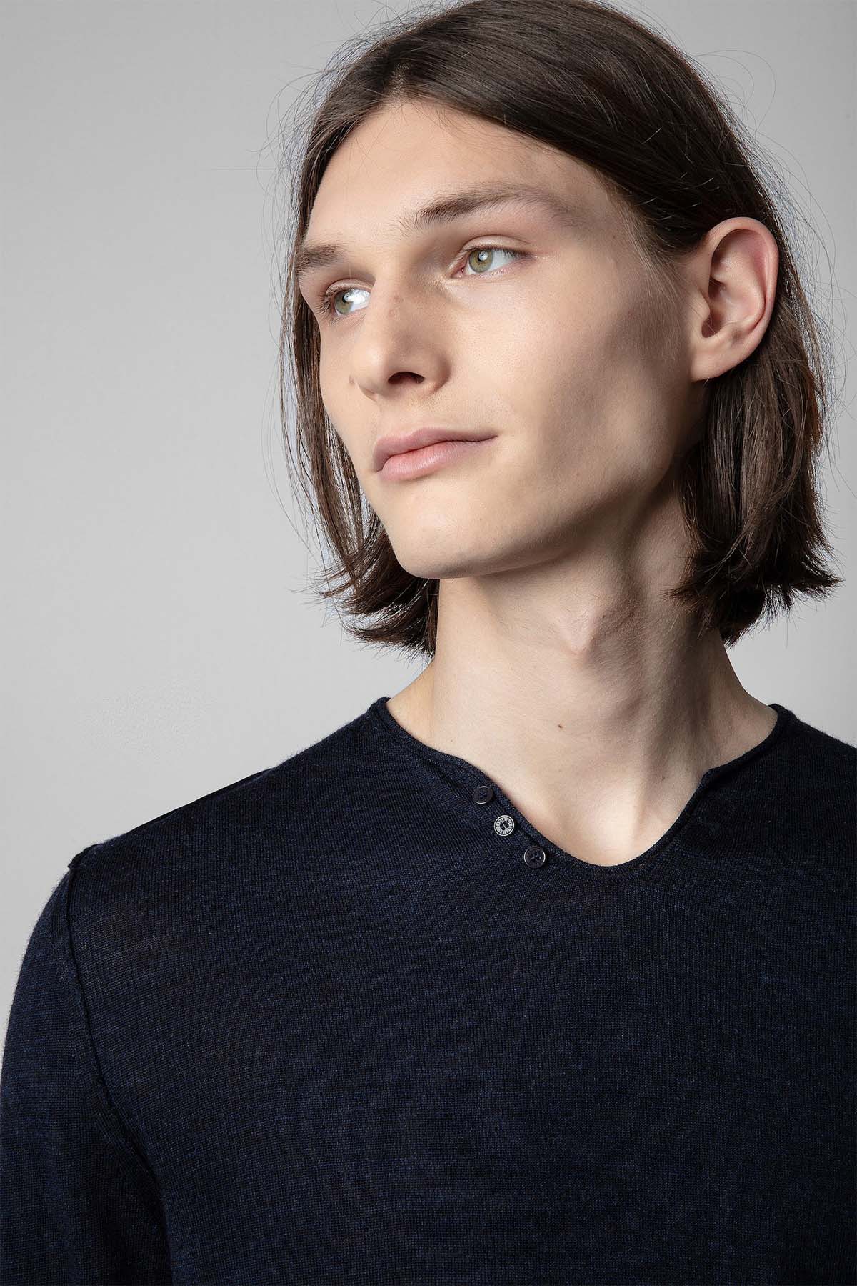 Zadig & Voltaire Yuvarlak Yaka Uzun Kollu T-shirt-Libas Trendy Fashion Store