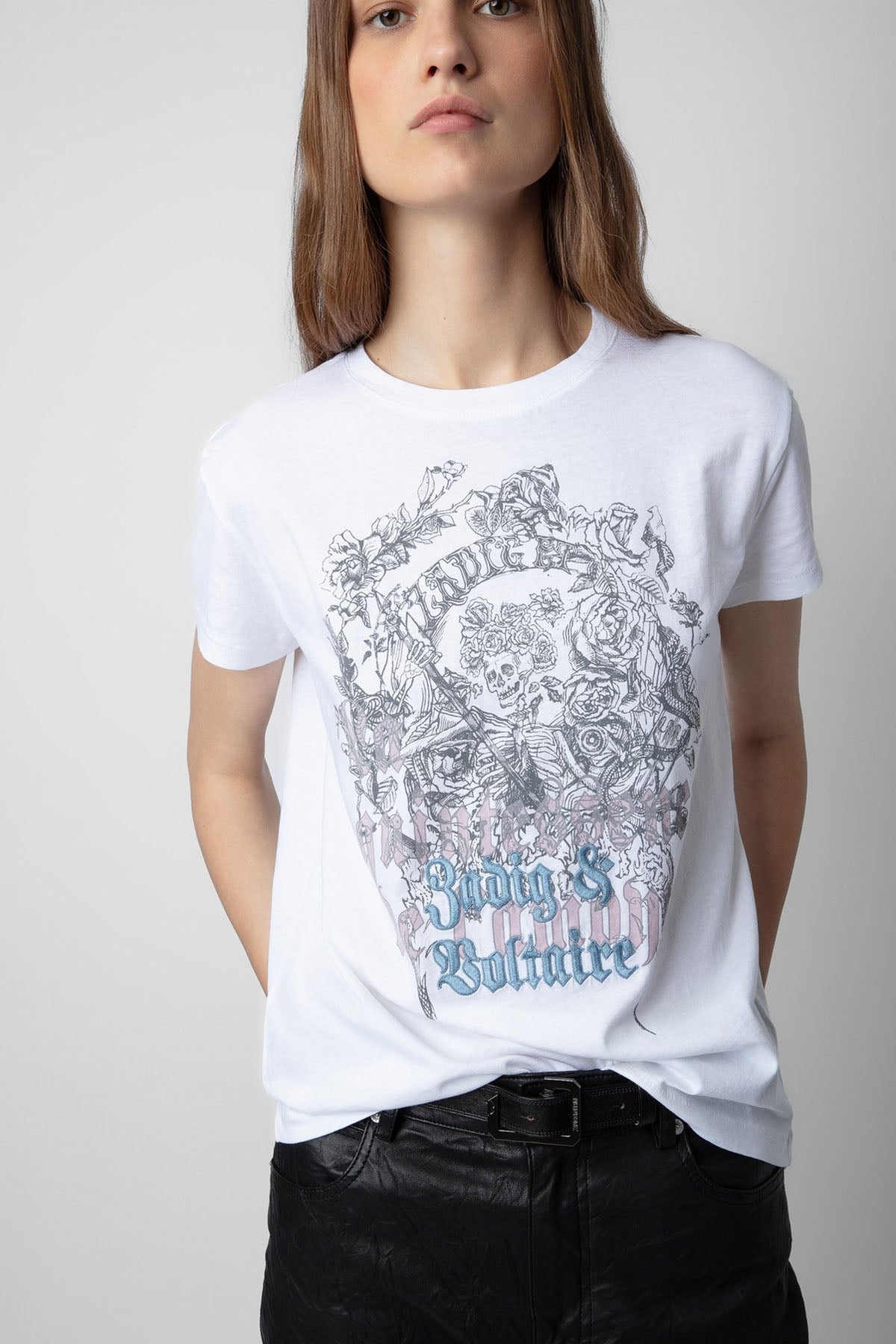 Zadig & Voltaire Yuvarlak Yaka T-shirt-Libas Trendy Fashion Store