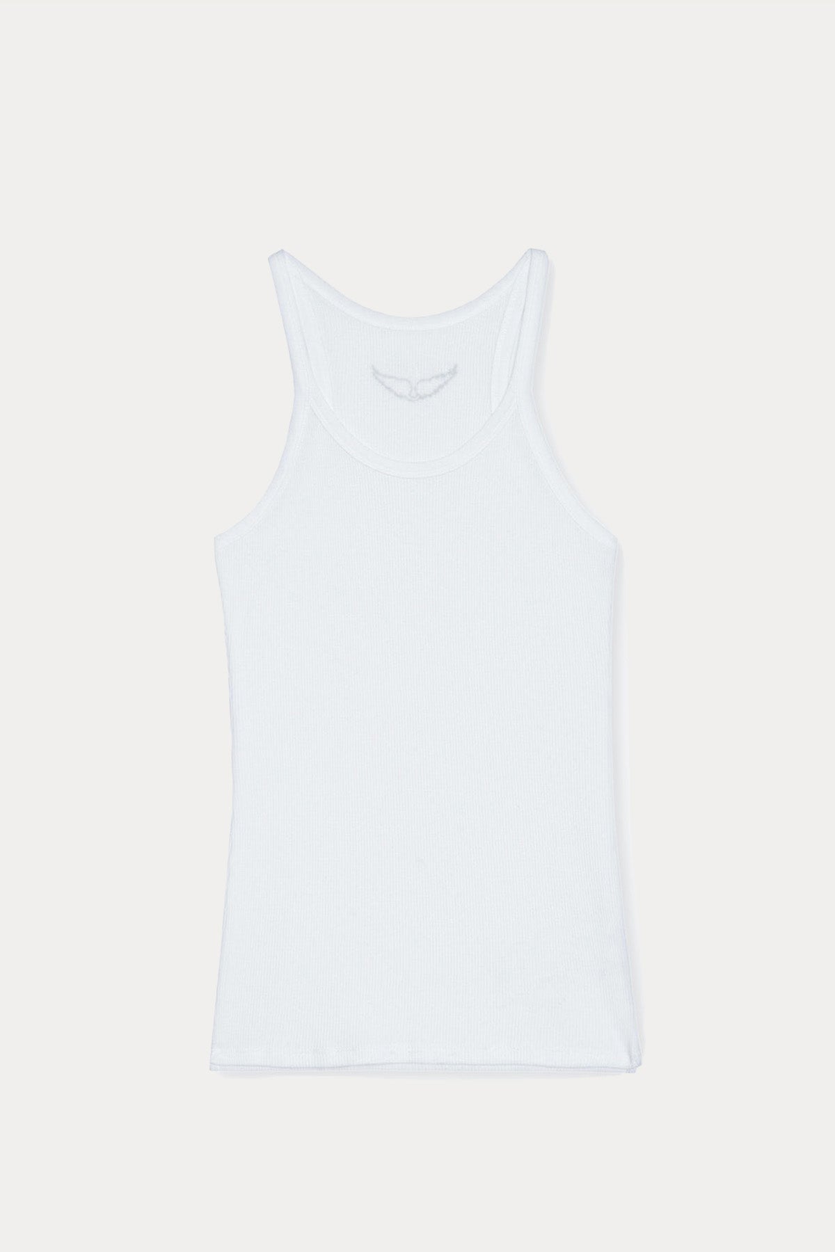 Zadig & Voltaire Geniş Yuvarlak Yaka Kolsuz T-shirt-Libas Trendy Fashion Store