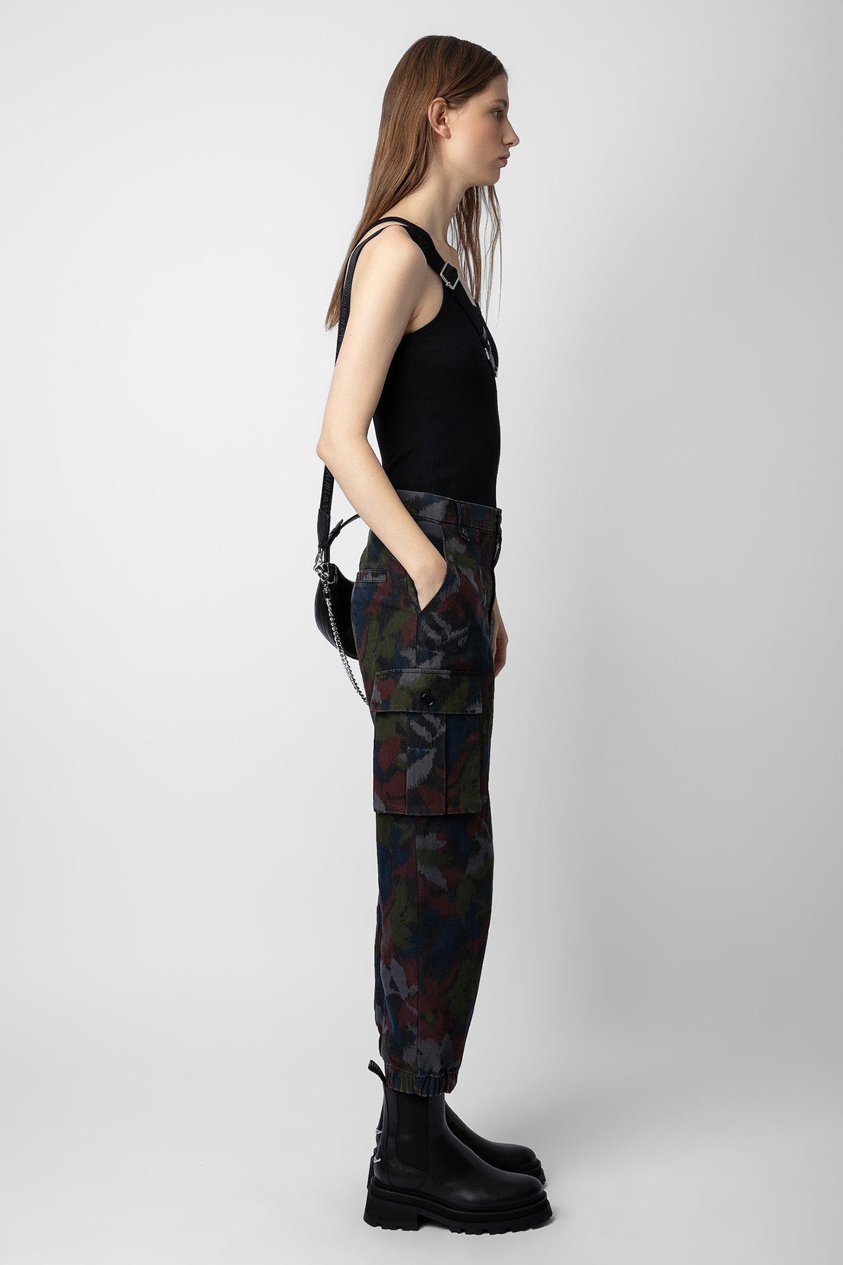 Zadig & Voltaire Straight Fit Desenli Kargo Pantolon-Libas Trendy Fashion Store