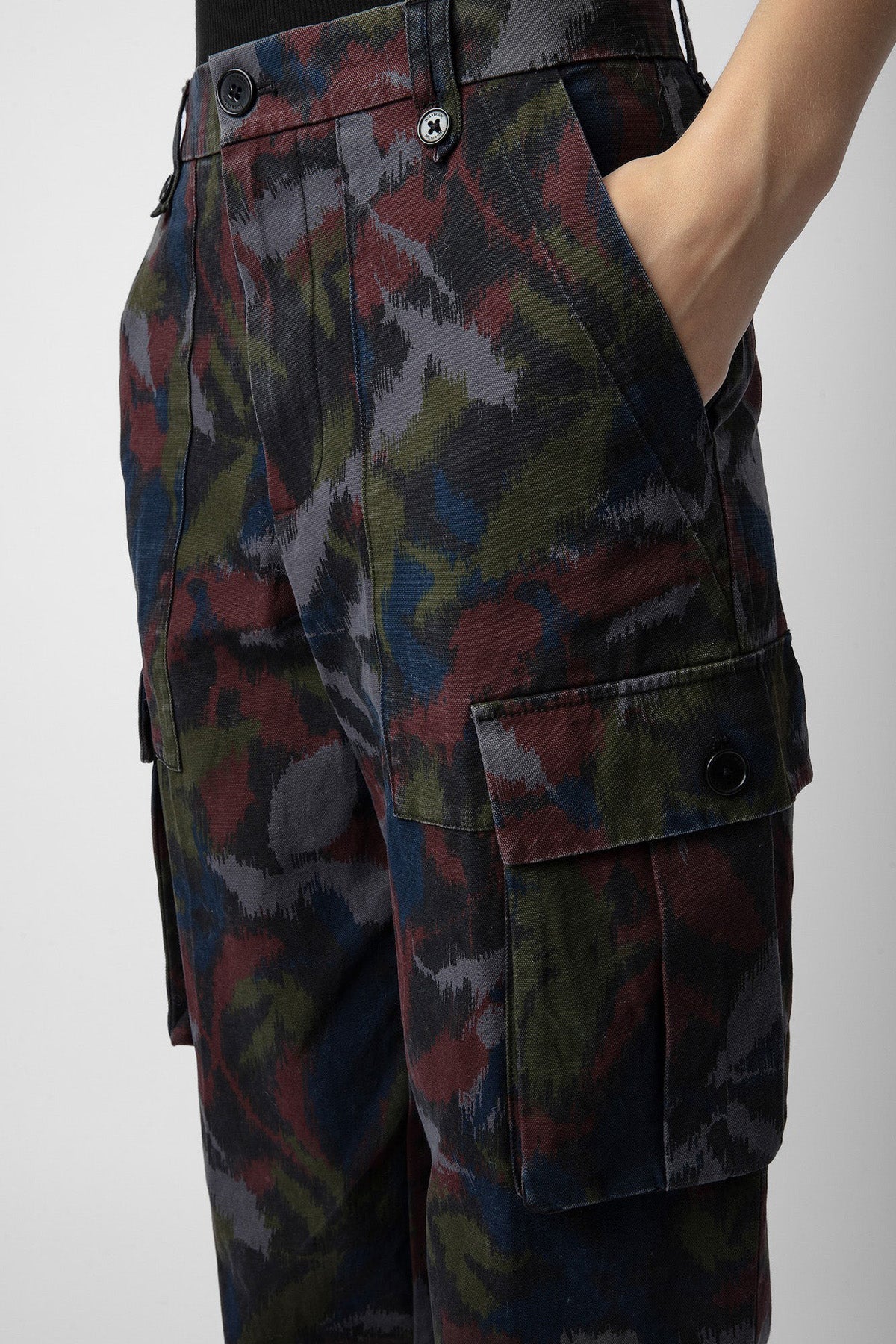 Zadig & Voltaire Straight Fit Desenli Kargo Pantolon-Libas Trendy Fashion Store