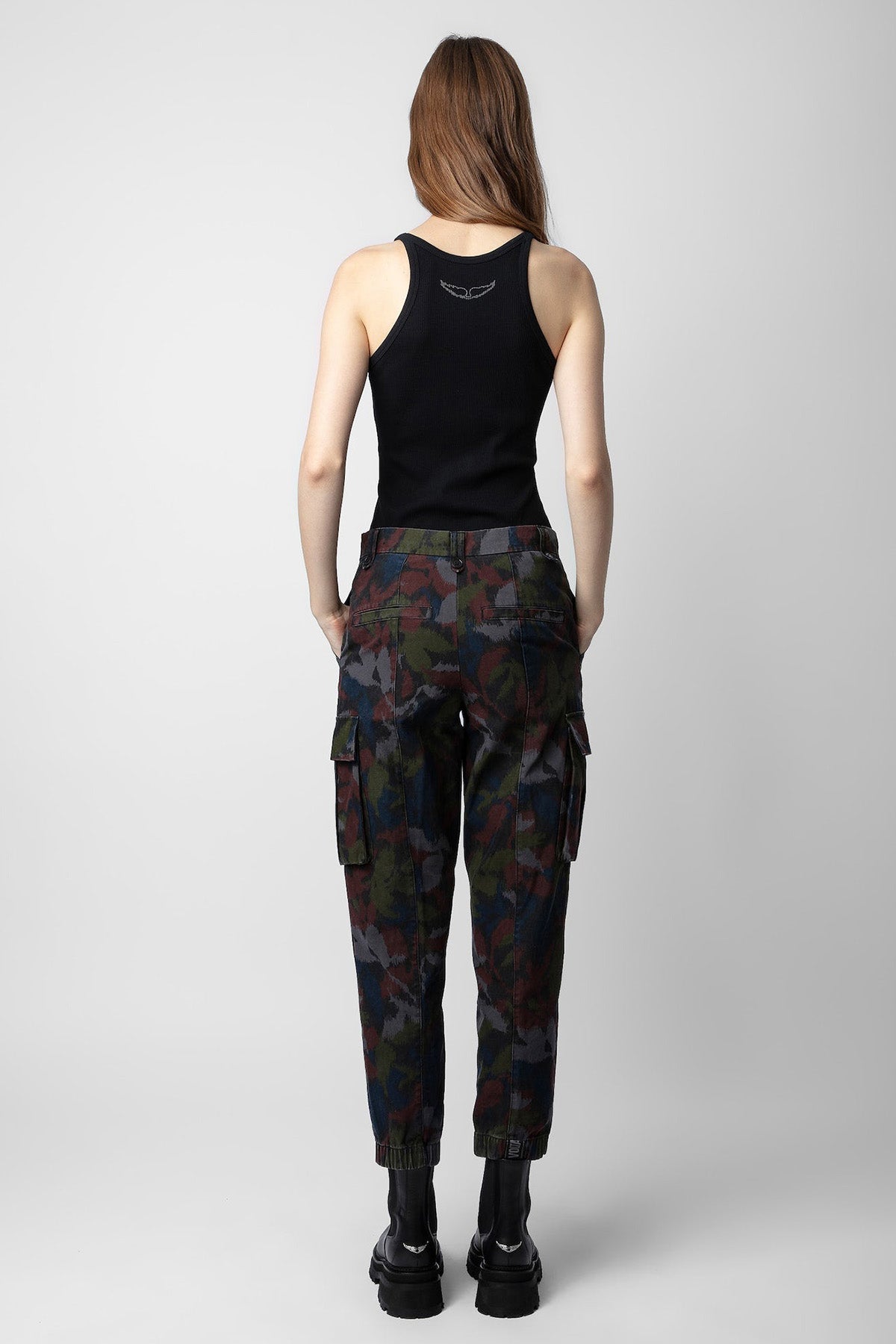 Zadig & Voltaire Straight Fit Desenli Kargo Pantolon-Libas Trendy Fashion Store