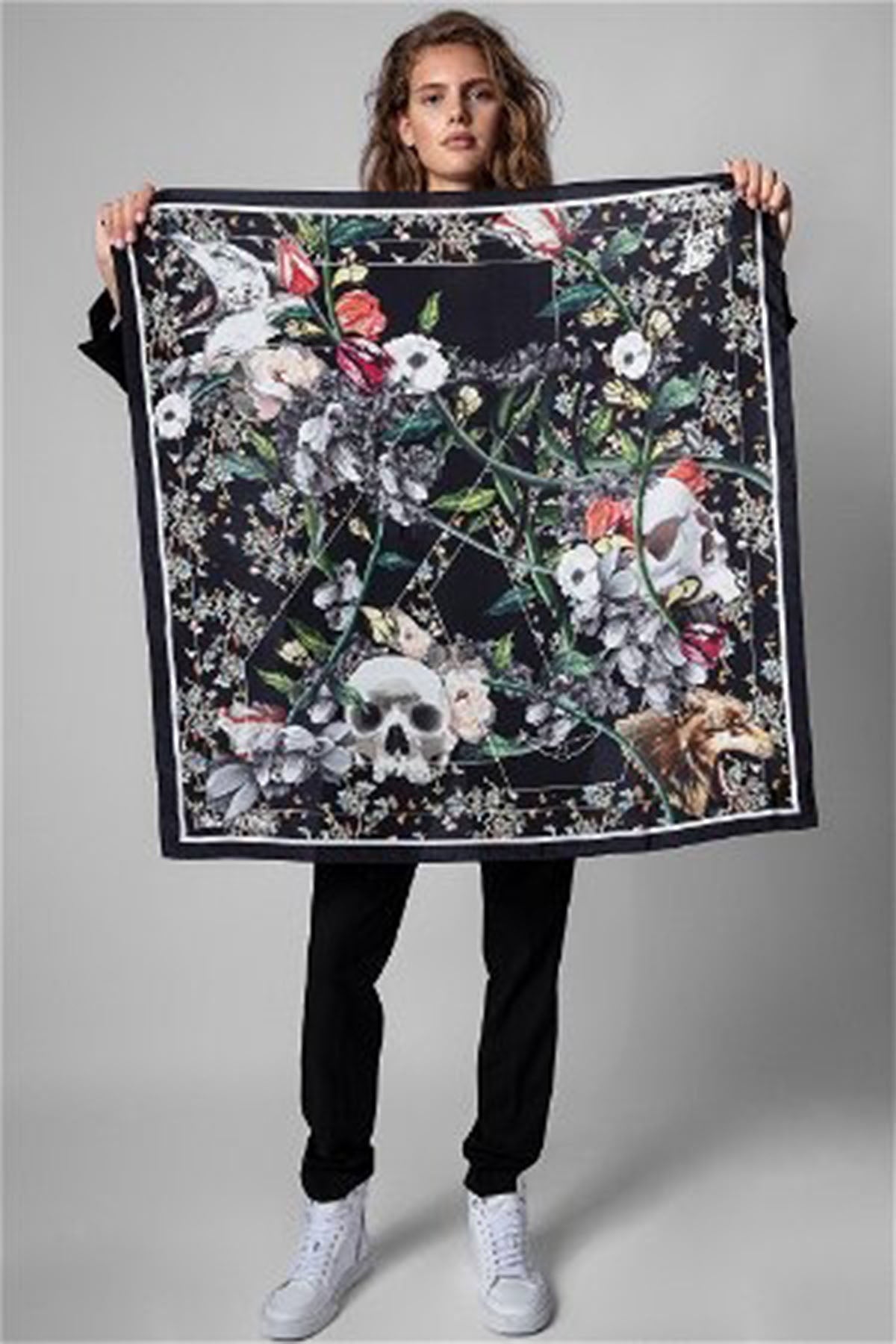 Zadig & Voltaire Desenli İpek Fular-Libas Trendy Fashion Store