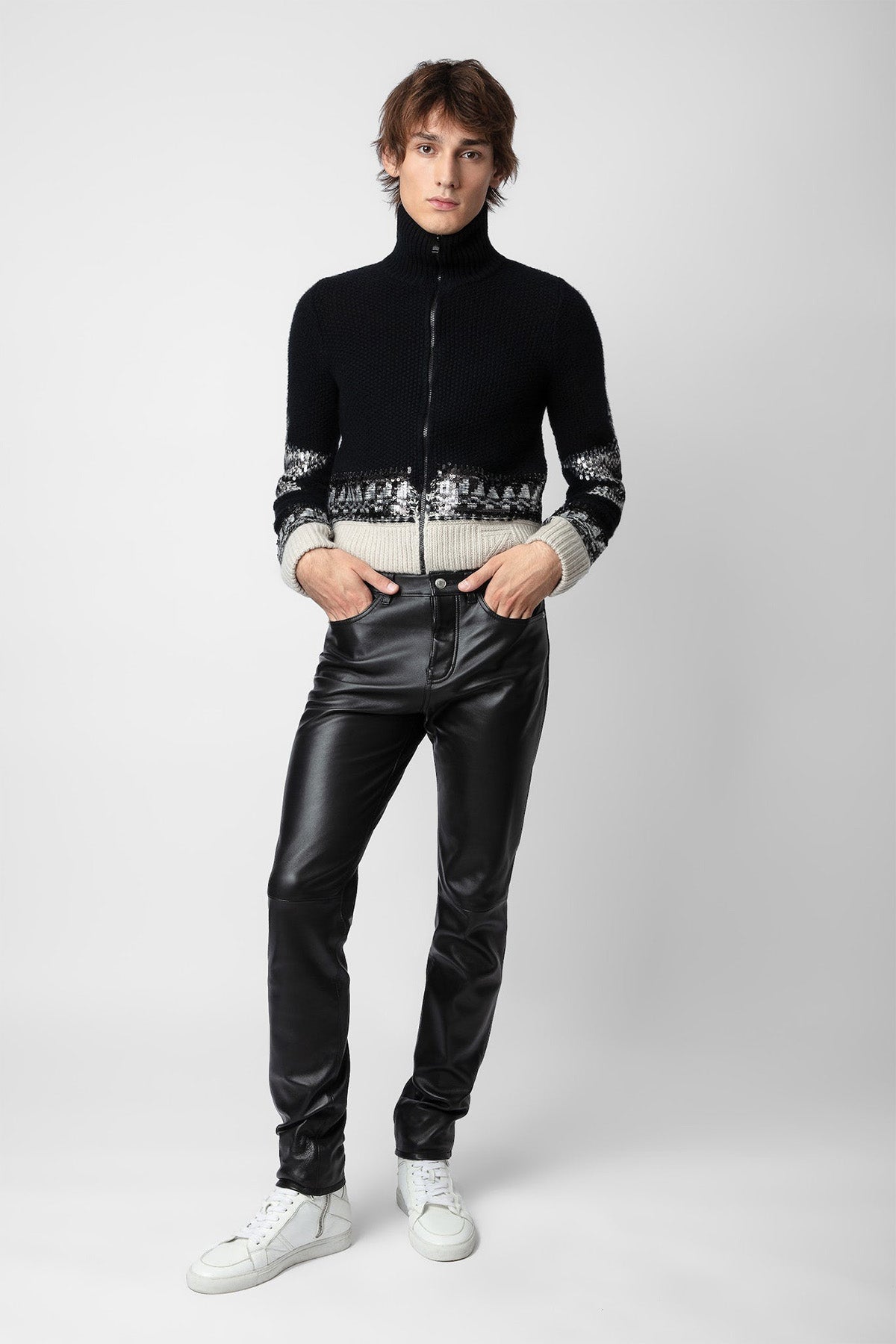 Zadig & Voltaire Unisex Kaşmir Örgü Triko Ceket-Libas Trendy Fashion Store