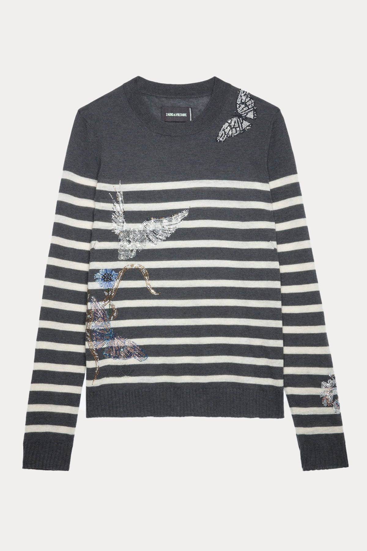 Zadig & Voltaire Yuvarlak Yaka İnce Örgü Kaşmir Triko-Libas Trendy Fashion Store