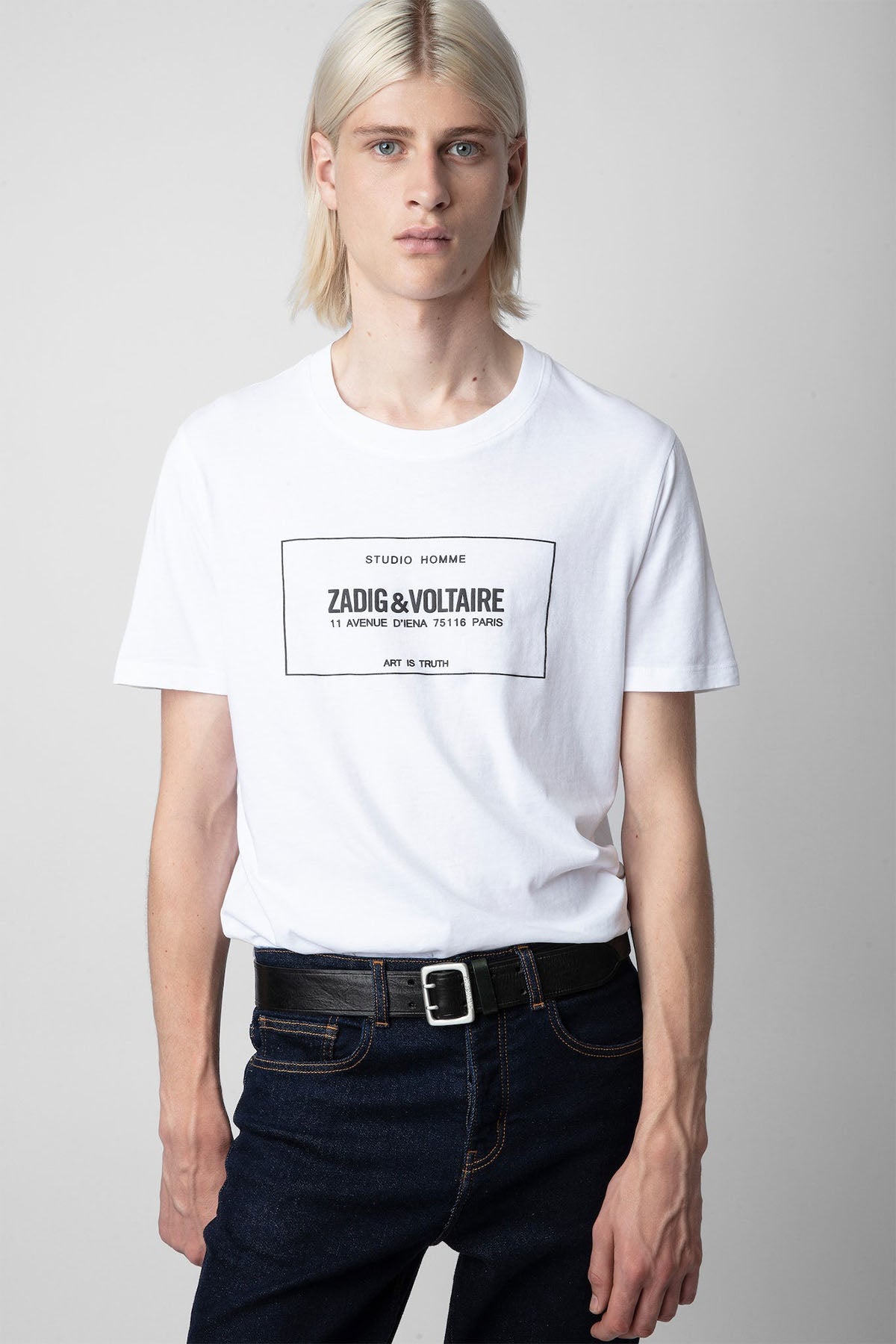 Zadig & Voltaire Yuvarlak Yaka Logolu T-shirt-Libas Trendy Fashion Store