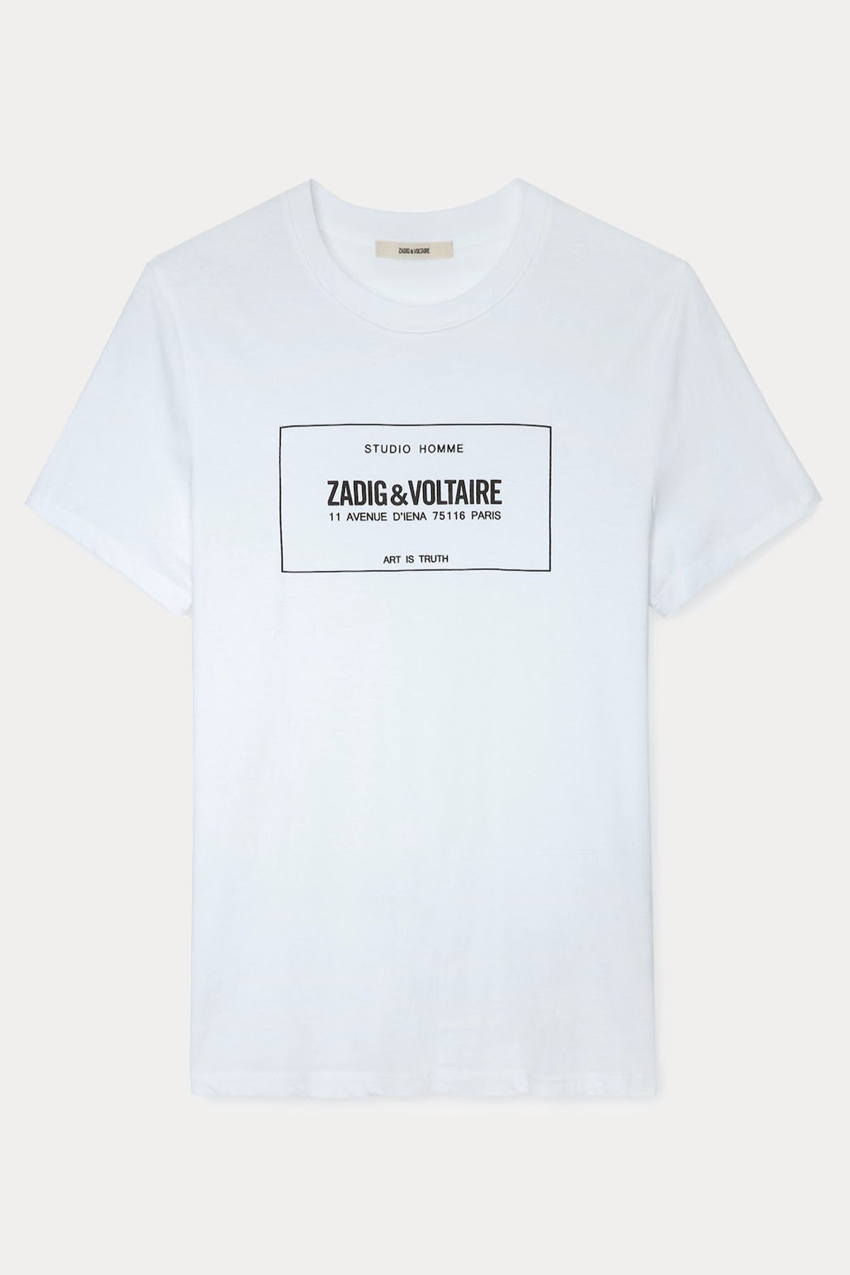 Zadig & Voltaire Yuvarlak Yaka Logolu T-shirt-Libas Trendy Fashion Store
