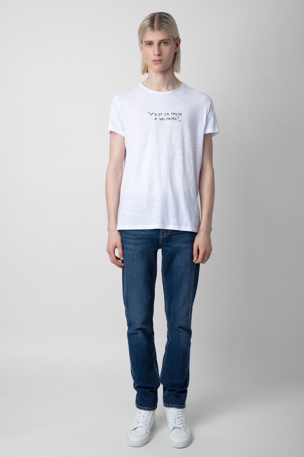 Zadig & Voltaire Yuvarlak Yaka Logolu T-shirt-Libas Trendy Fashion Store