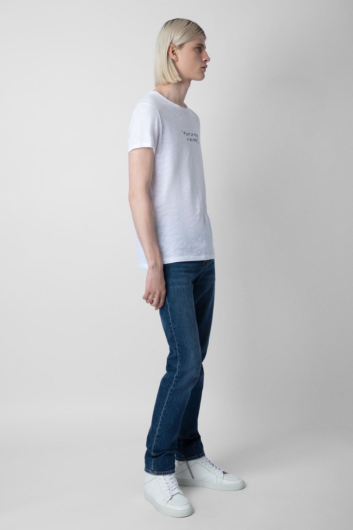 Zadig & Voltaire Yuvarlak Yaka Logolu T-shirt-Libas Trendy Fashion Store