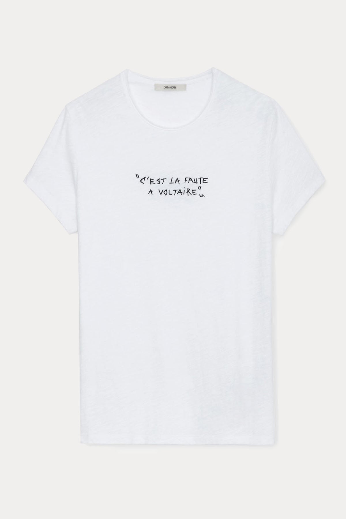 Zadig & Voltaire Yuvarlak Yaka Logolu T-shirt-Libas Trendy Fashion Store