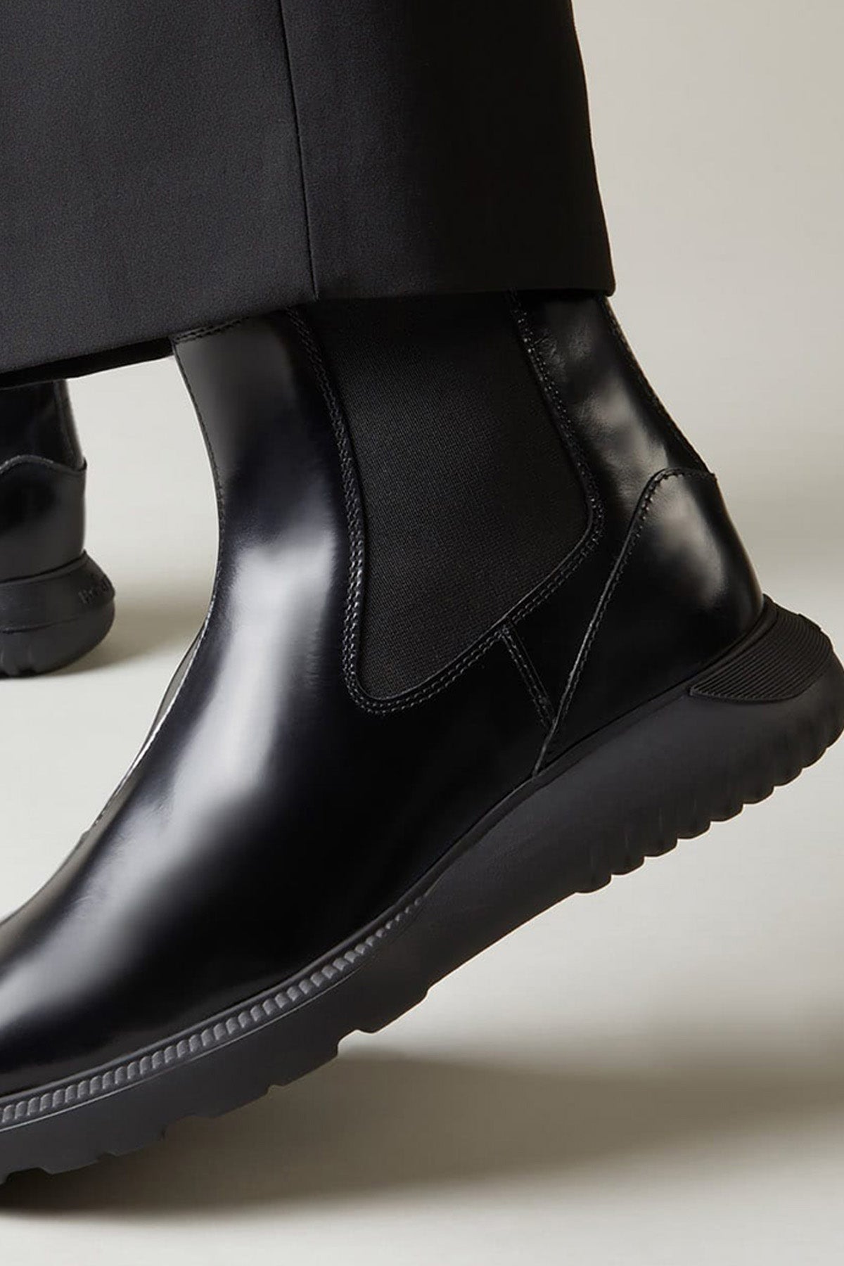 Hogan H600 Lastik Bantlı Deri Bot-Libas Trendy Fashion Store