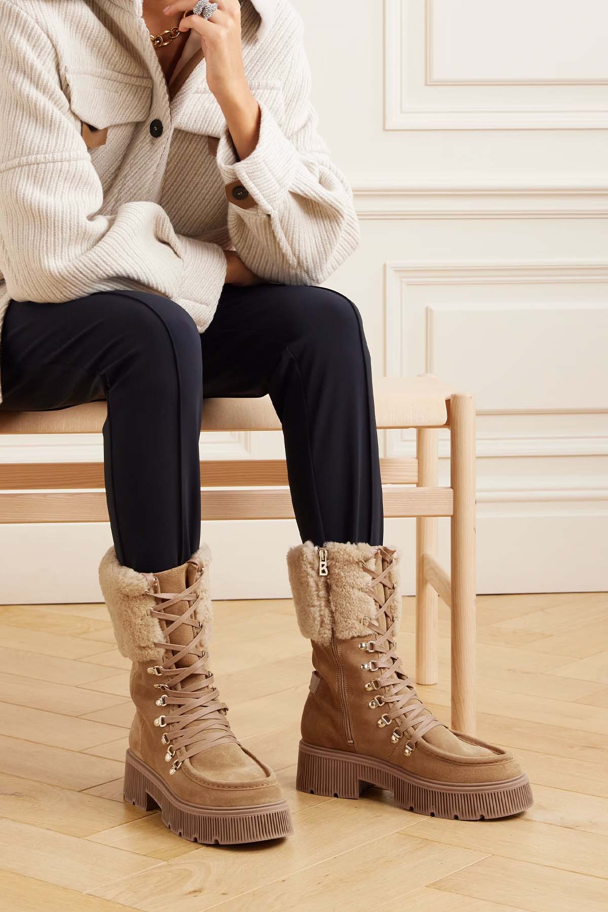 Bogner Turin Kürklü Nubuk Bot-Libas Trendy Fashion Store