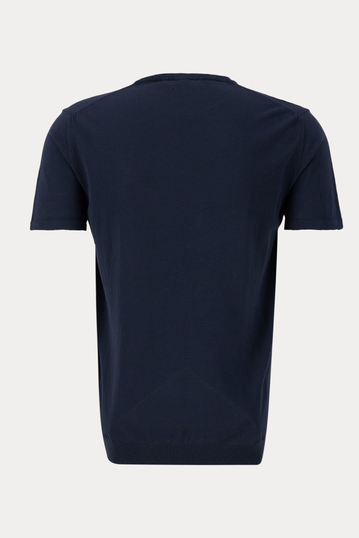 Manifattura Yuvarlak Yaka İnce Örgü T-shirt-T-shirt-Libas
