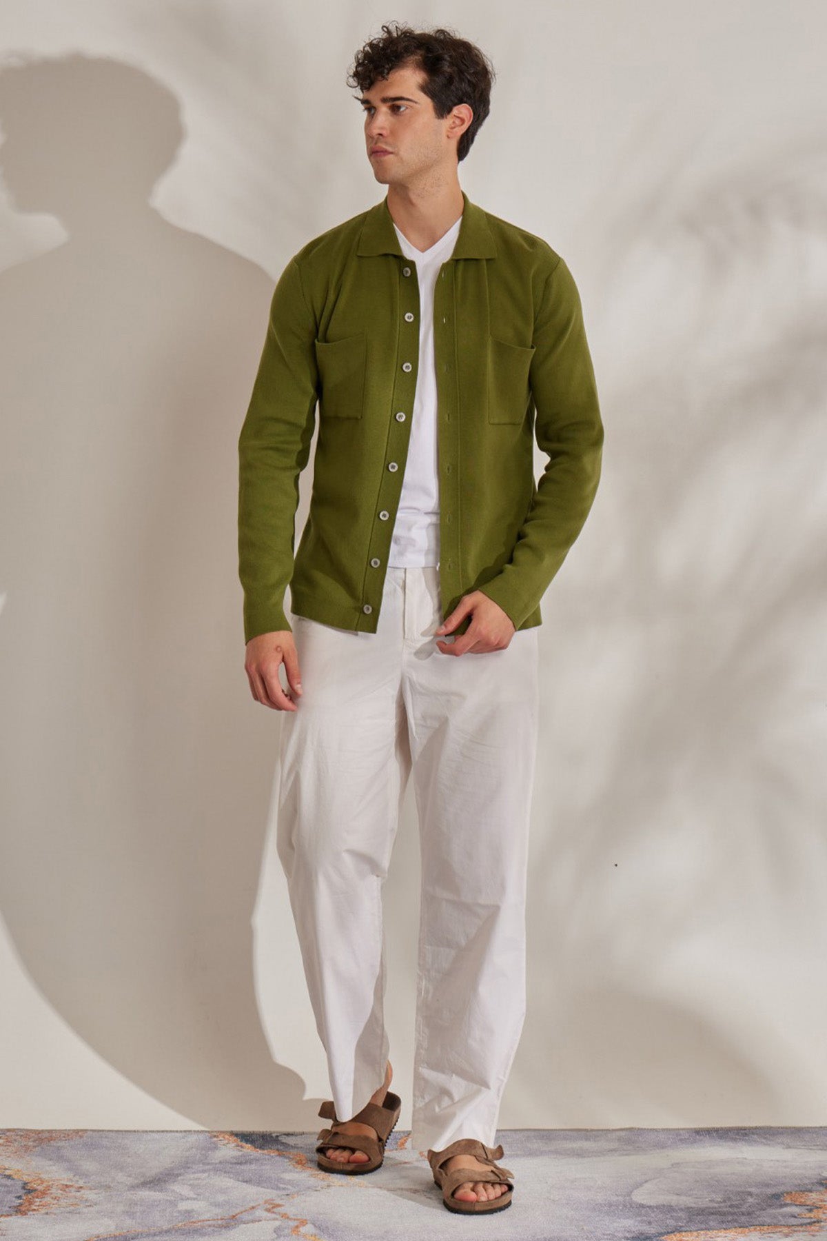Manifattura Cep Detaylı Triko Ceket-Ceket-Libas