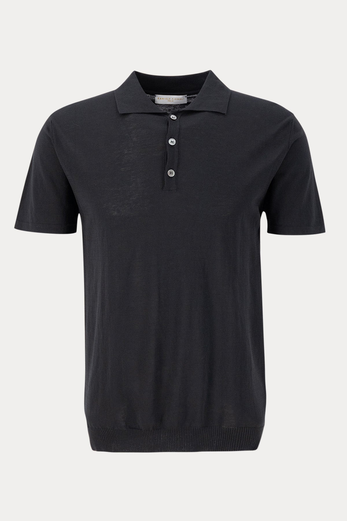 Manifattura İnce Örgü Polo Yaka T-shirt-T-shirt-Libas