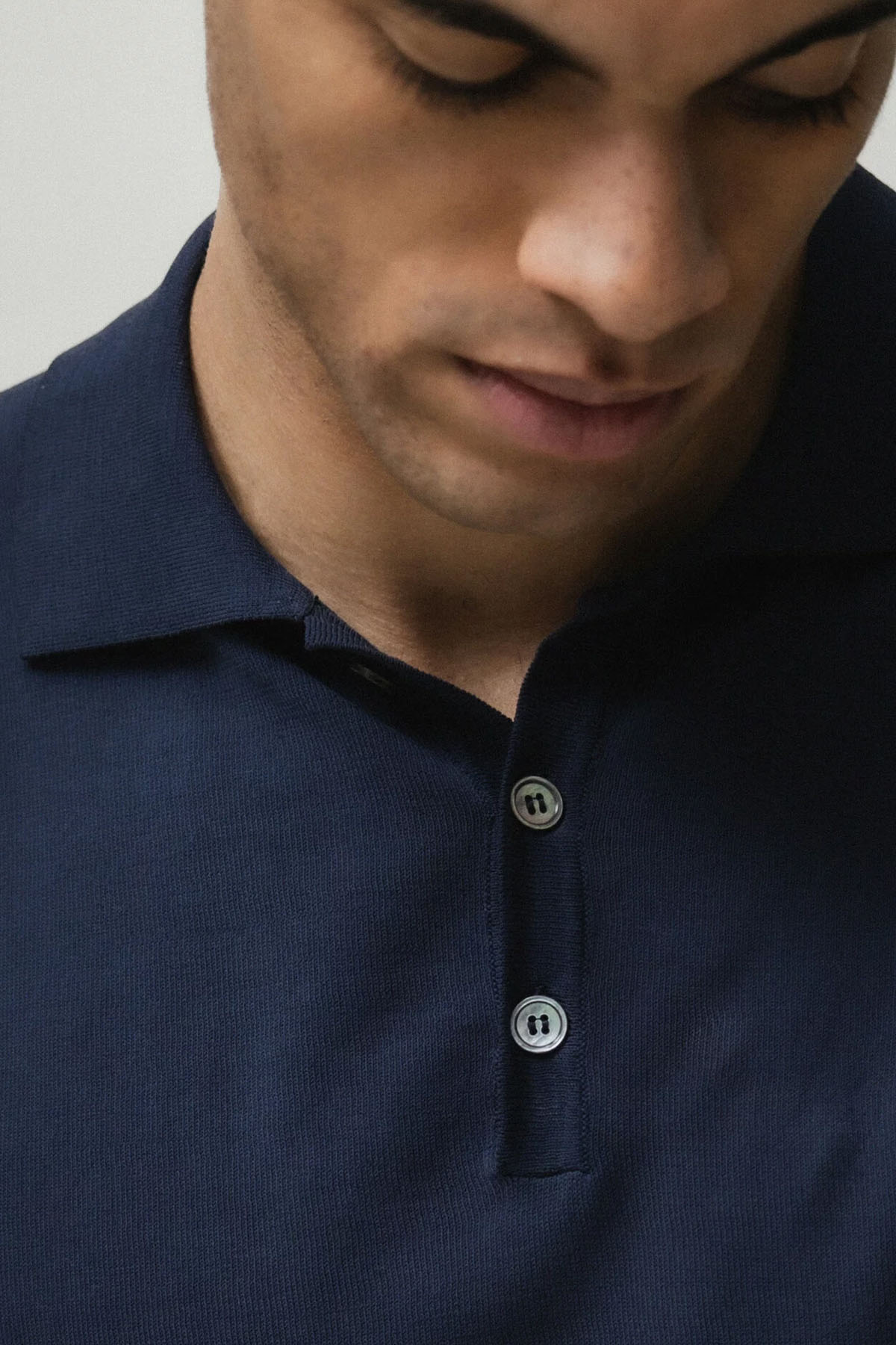 Manifattura İnce Örgü Polo Yaka T-shirt-T-shirt-Libas