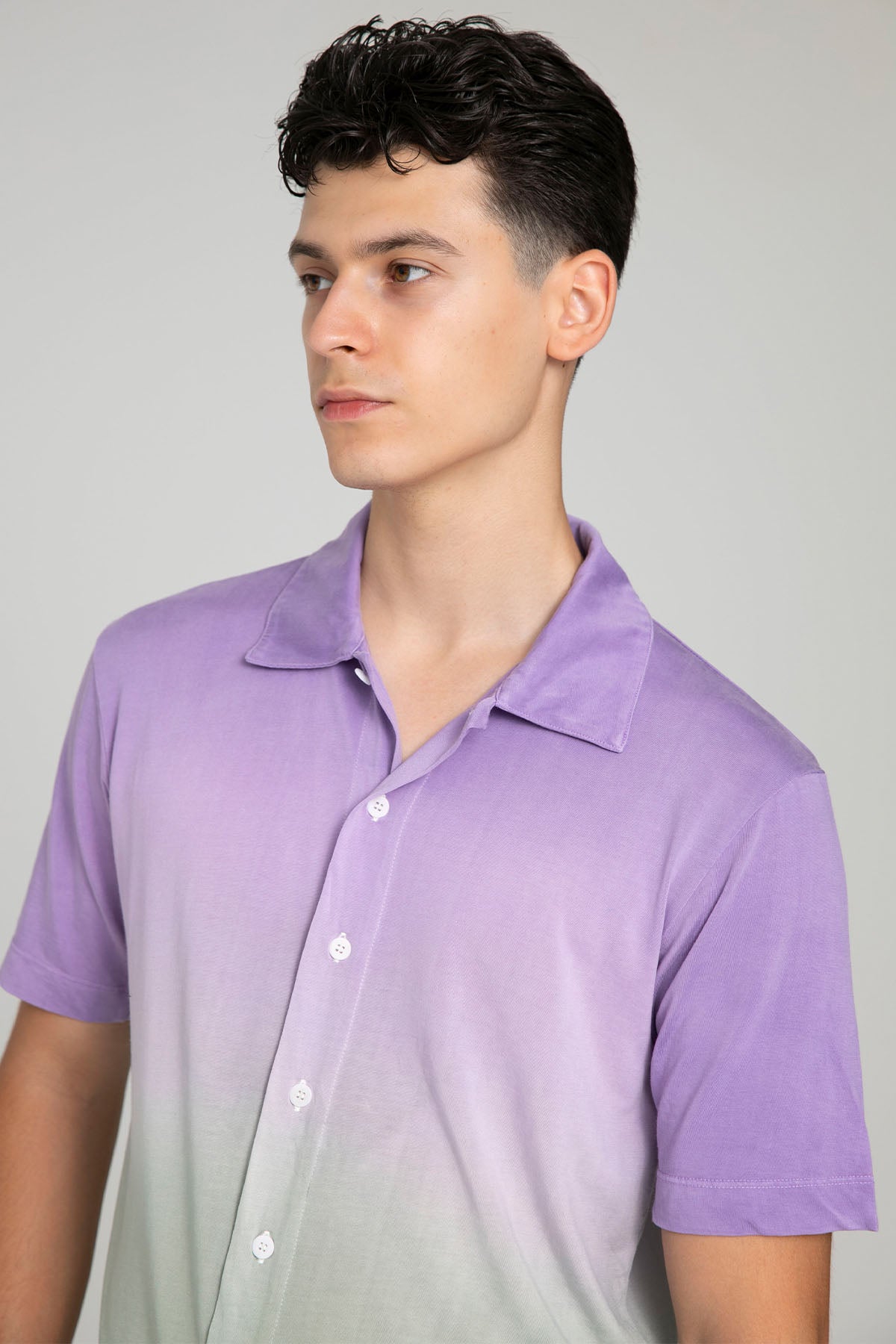 Manifattura Degradeli Kısa Kollu Gömlek