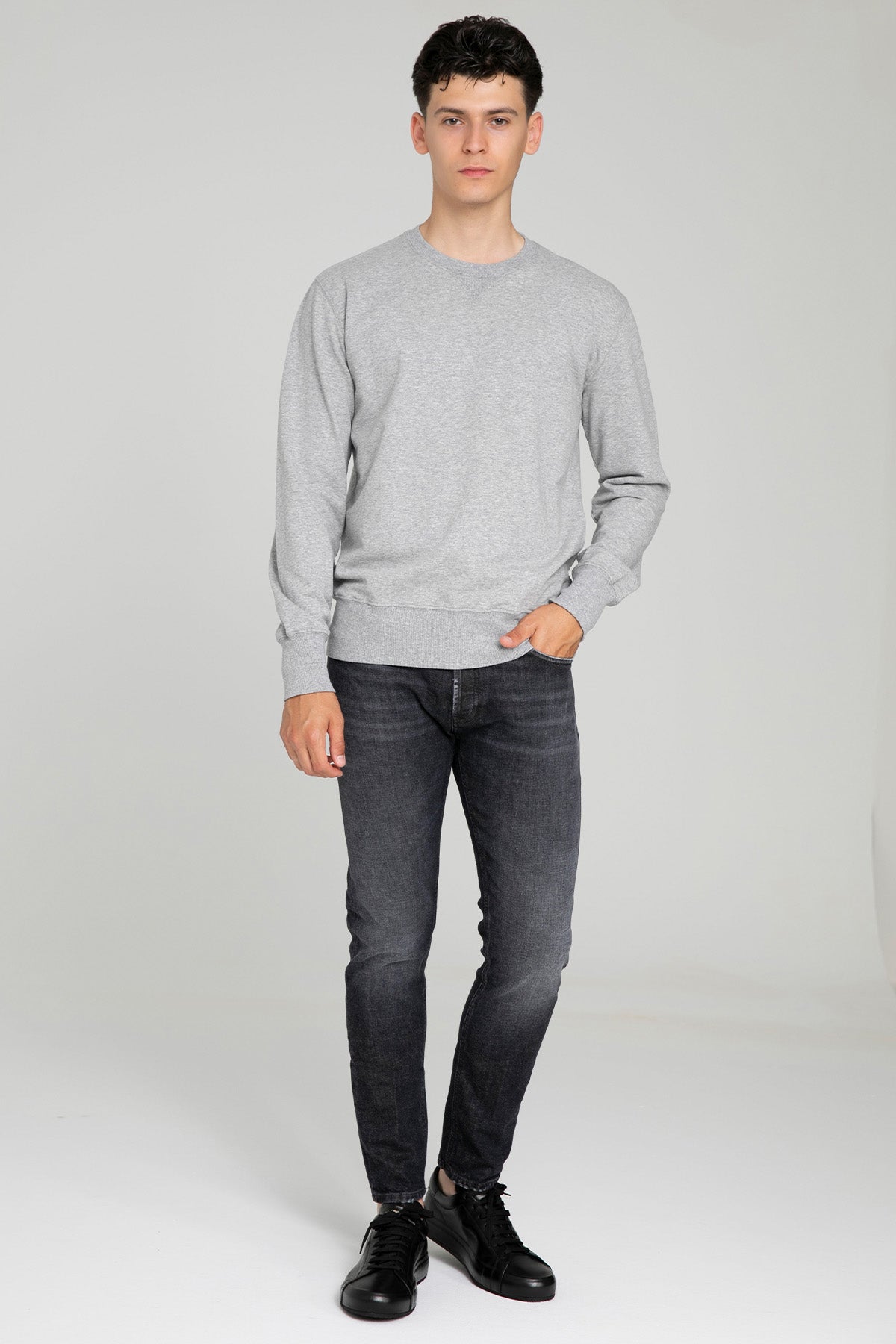 Manifattura Yuvarlak Yaka Sweatshirt-Sweatshirt-Libas