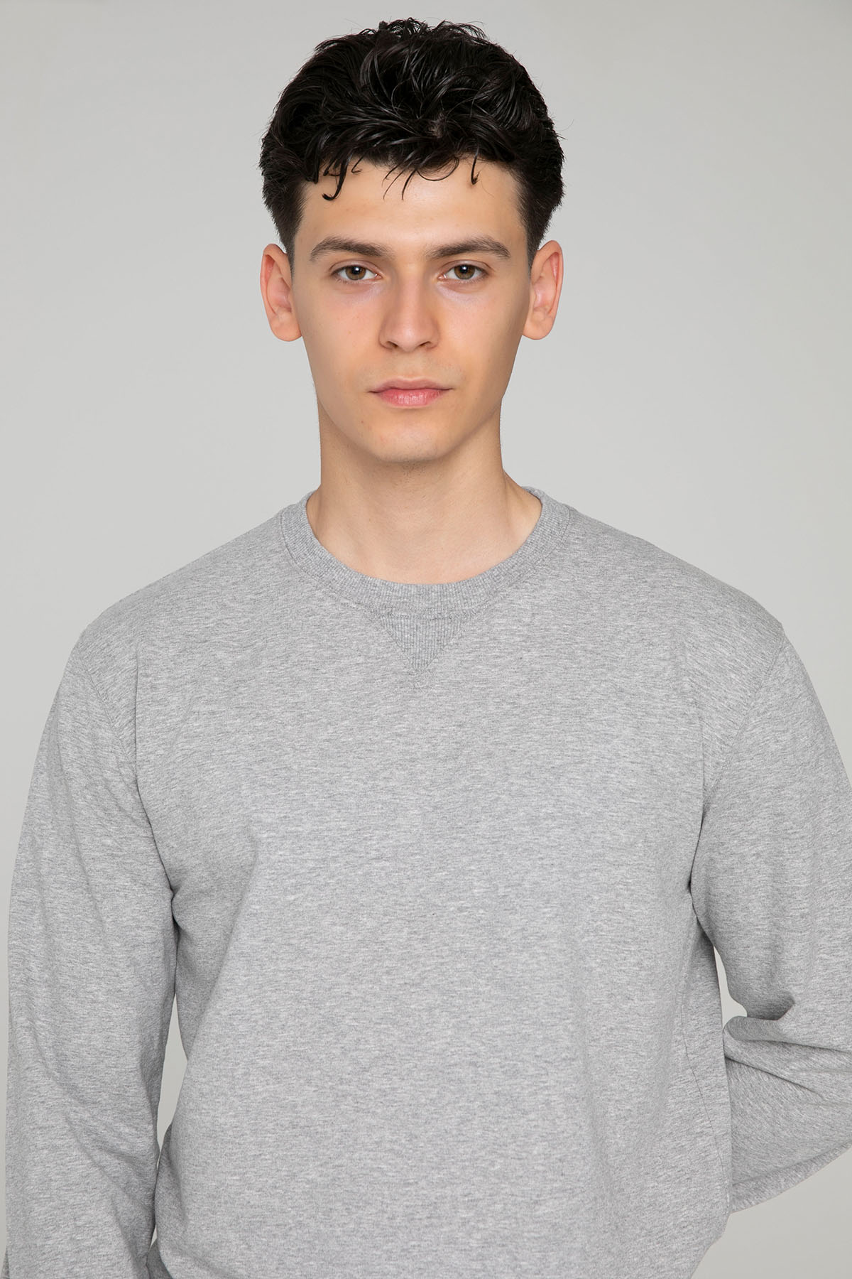 Manifattura Yuvarlak Yaka Sweatshirt-Sweatshirt-Libas