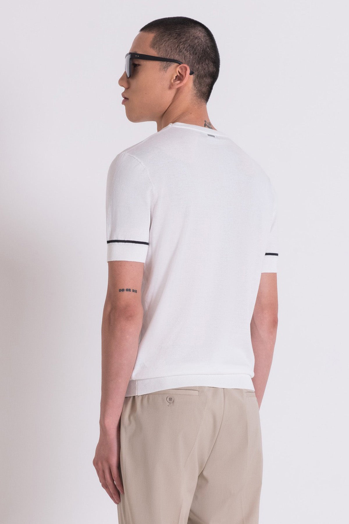 Antony Morato Regular Fit Yuvarlak Yaka Örgü Triko T-shirt-T-shirt-Libas