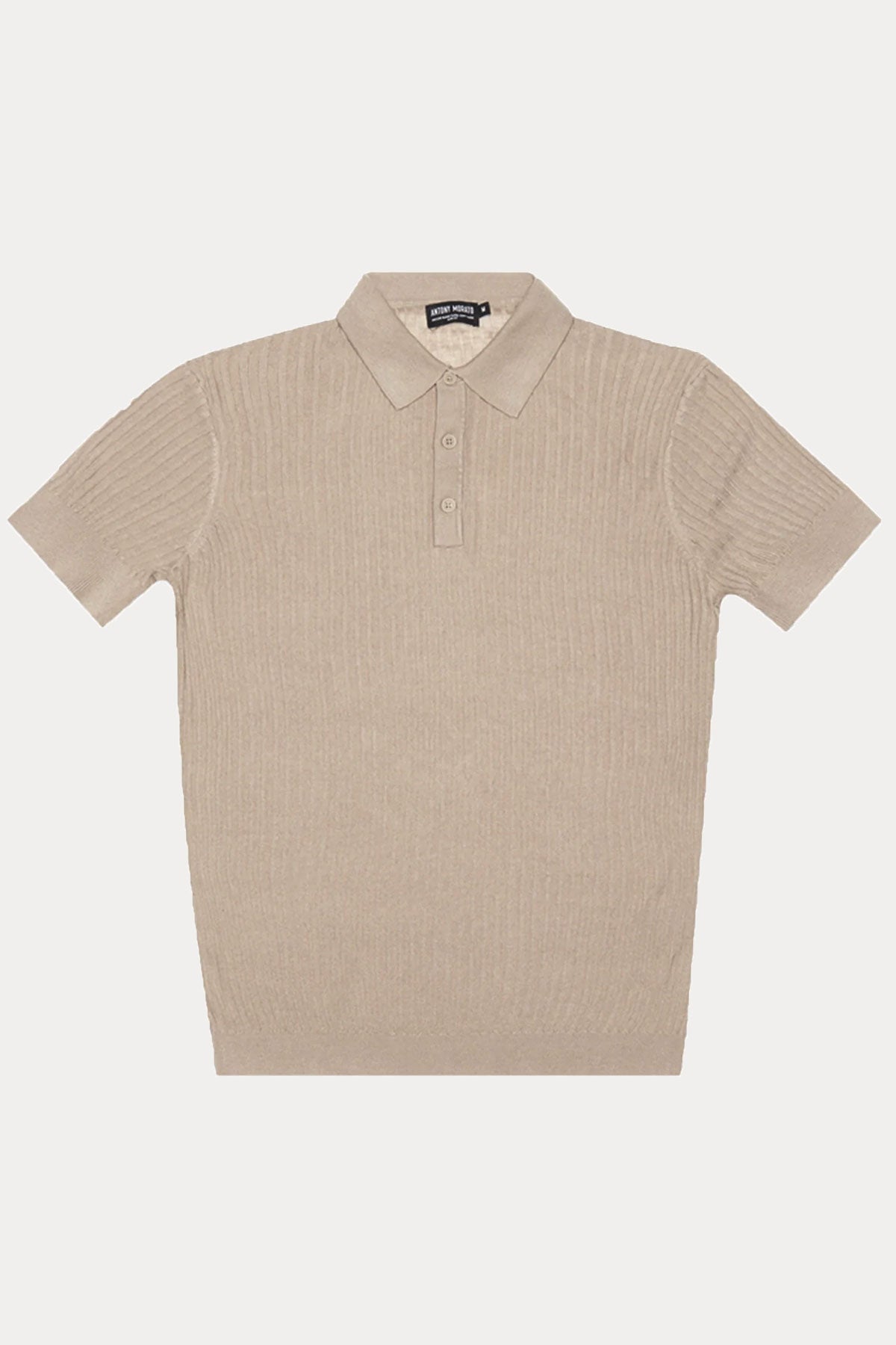 Antony Morato Slim Fit Keten Örgü Polo Yaka T-shirt-T-shirt-Libas