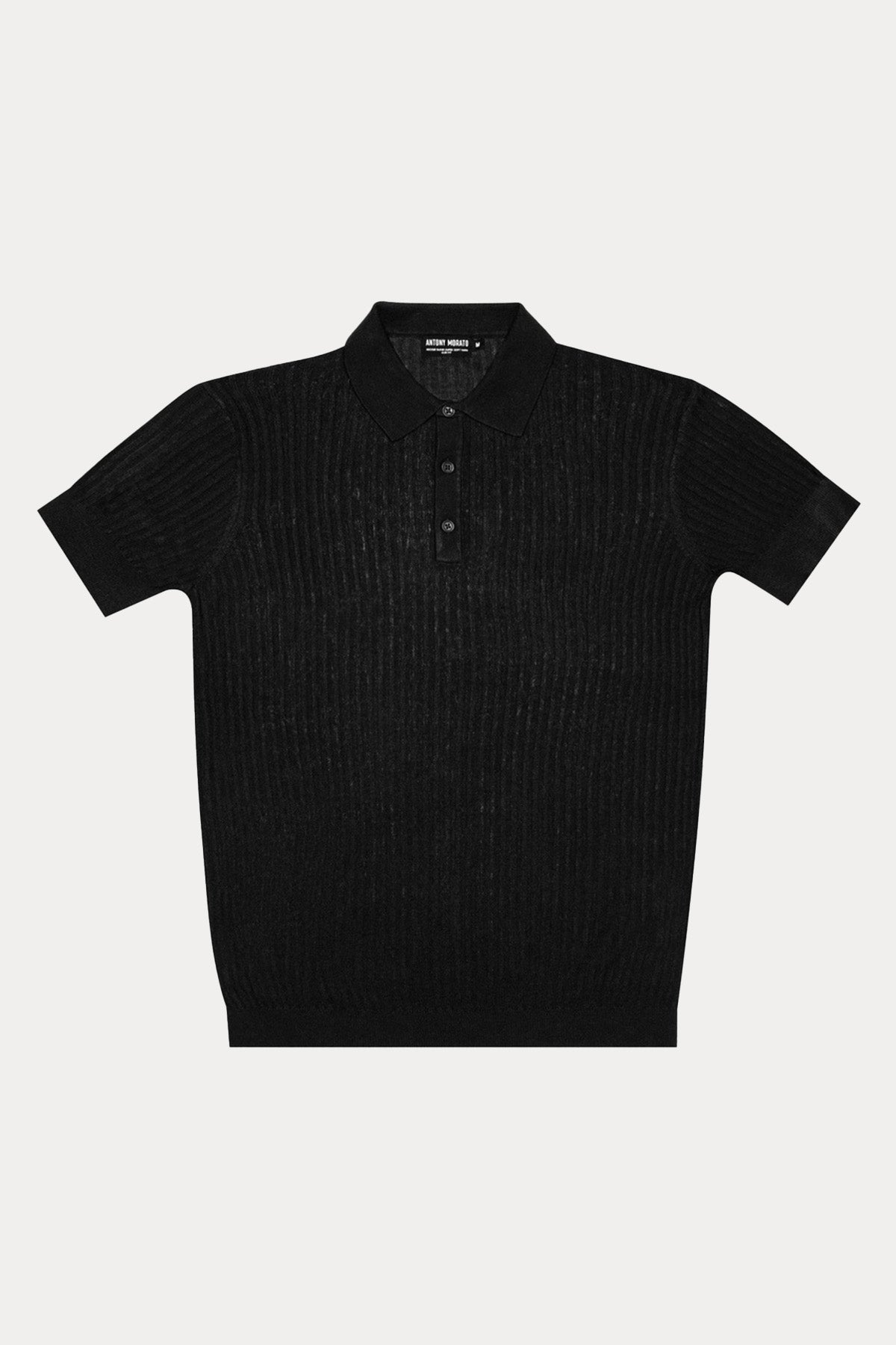 Antony Morato Slim Fit Keten Örgü Polo Yaka T-shirt-T-shirt-Libas