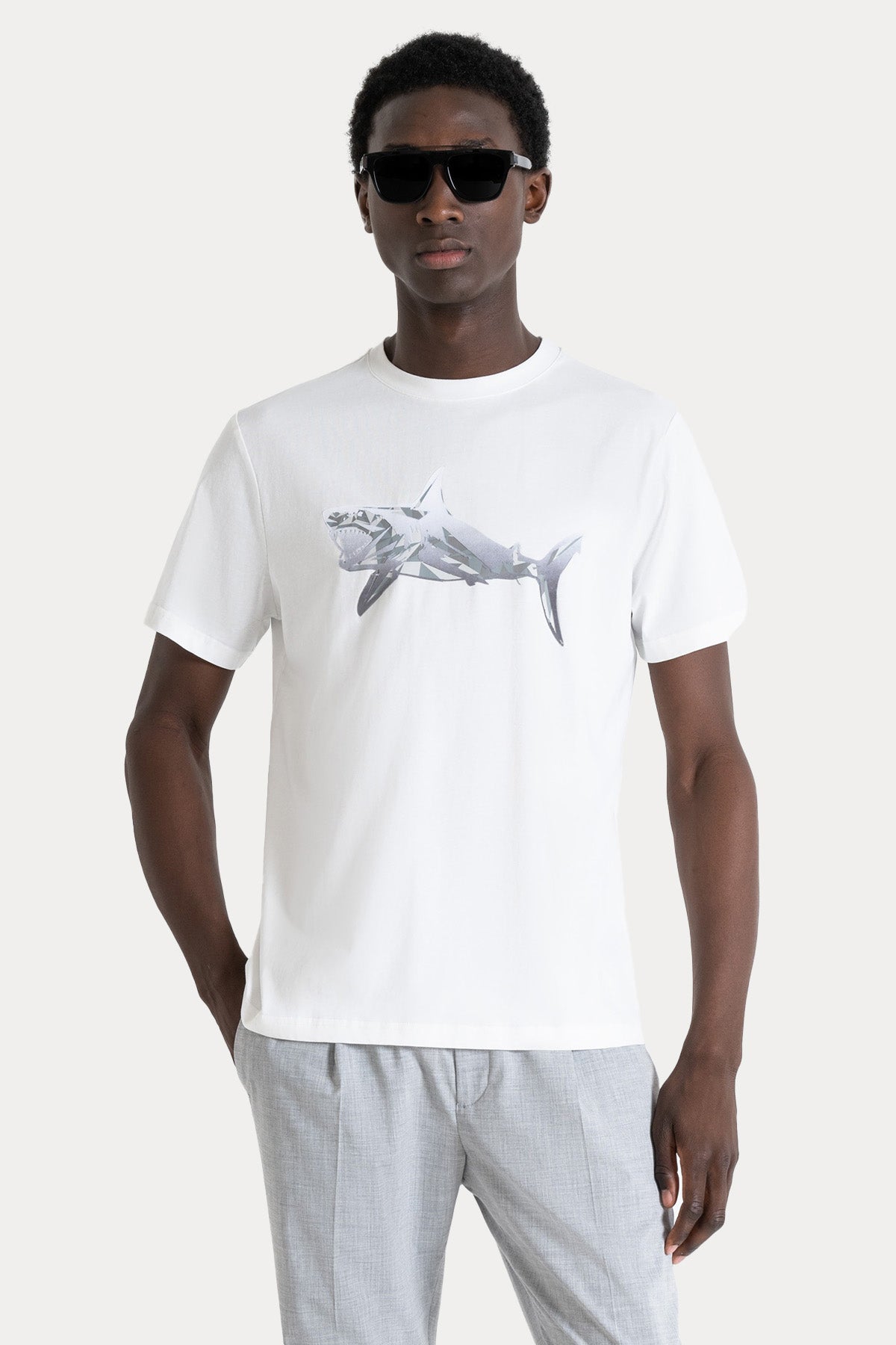 Antony Morato Regular Fit Yuvarlak Yaka Desenli T-shirt-T-shirt-Libas