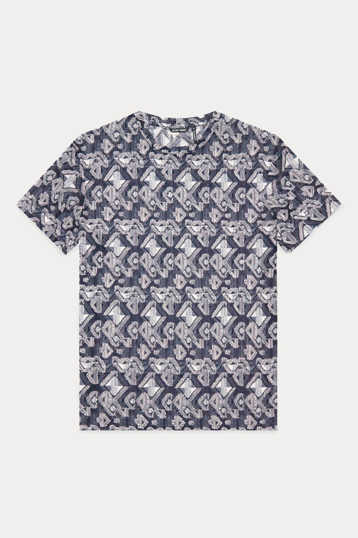 Antony Morato Relaxed Fit Yuvarlak Yaka Desenli T-shirt-T-shirt-Libas