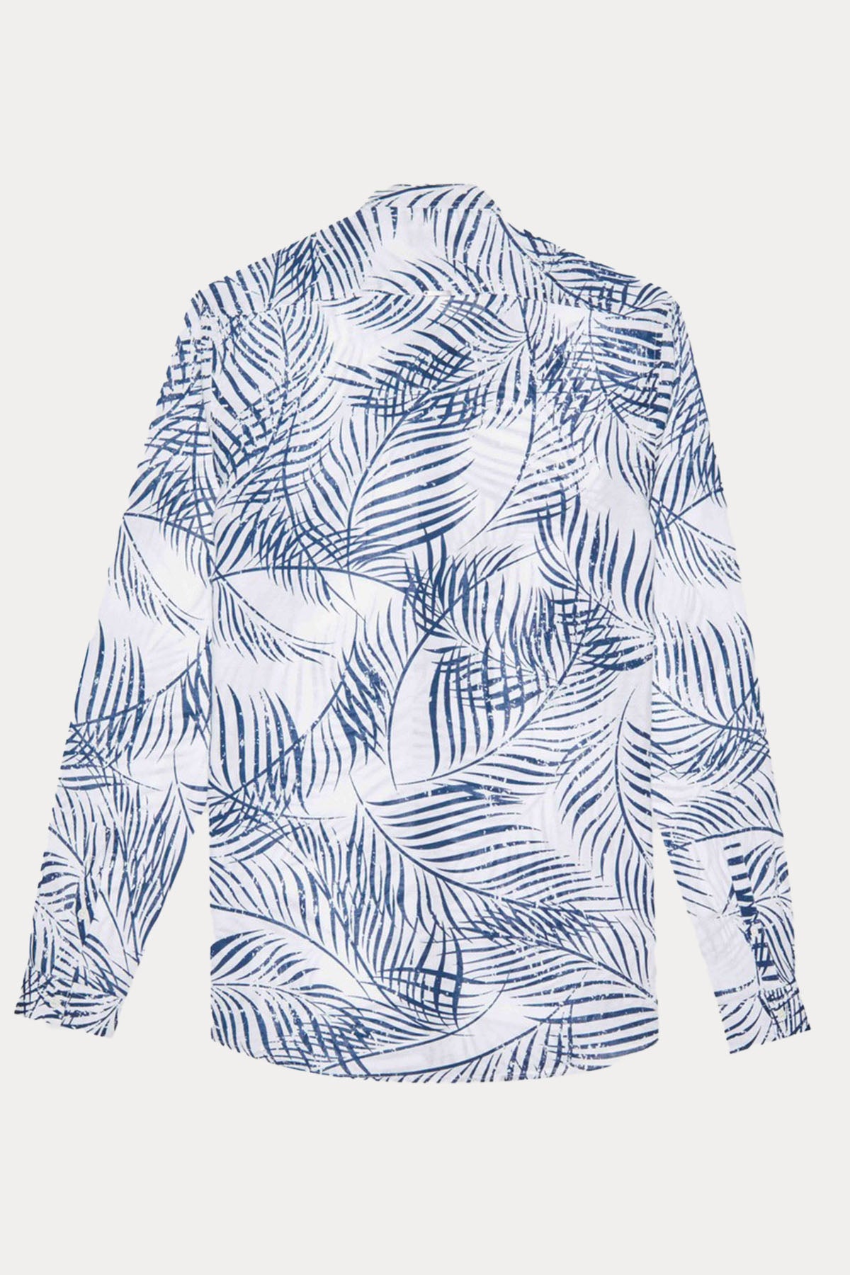 Antony Morato Slim Fit Hakim Yaka Desenli Keten Gömlek