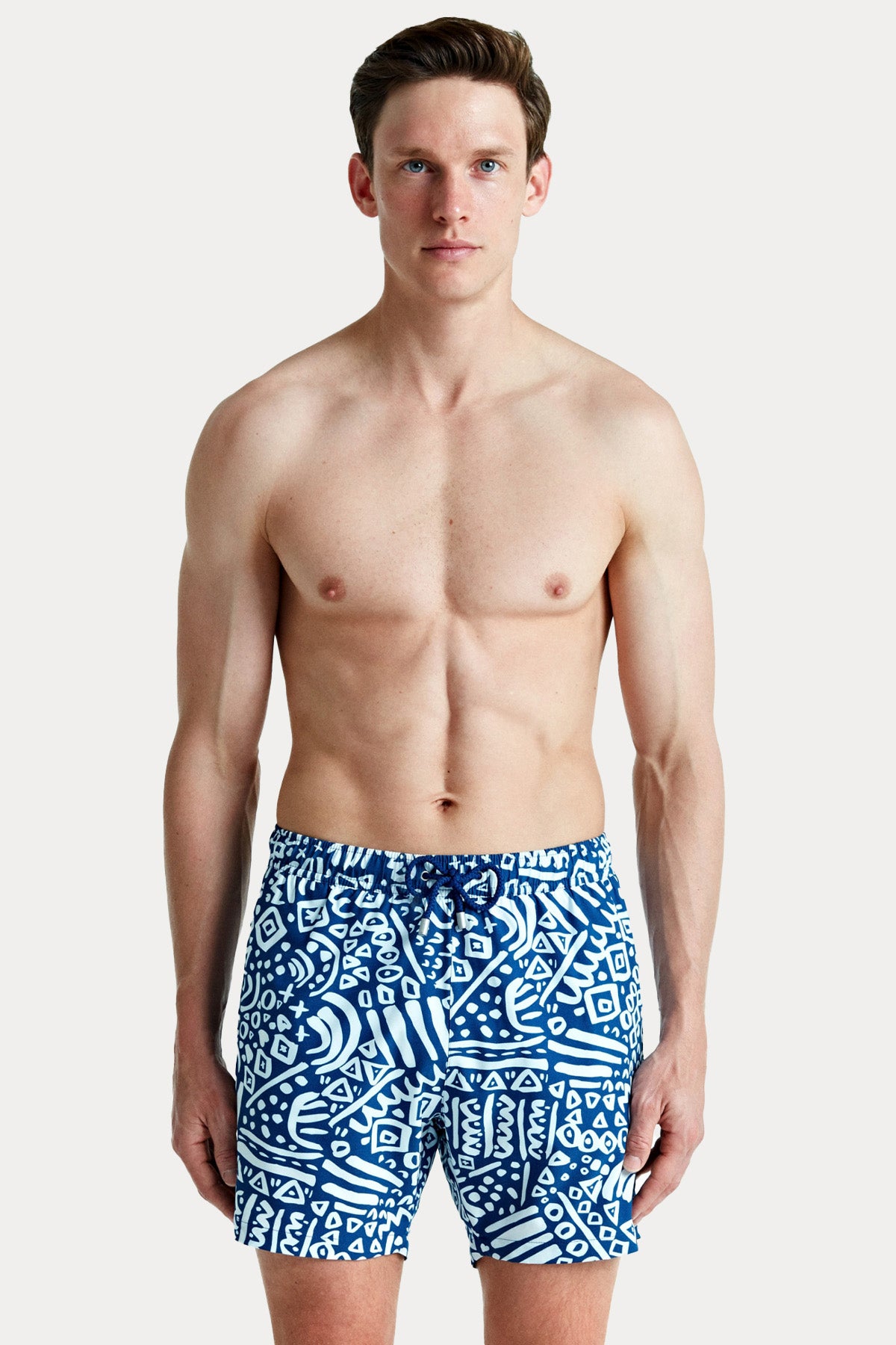 Bluemint Arthus Stretch Navy Tribal Şort Mayo