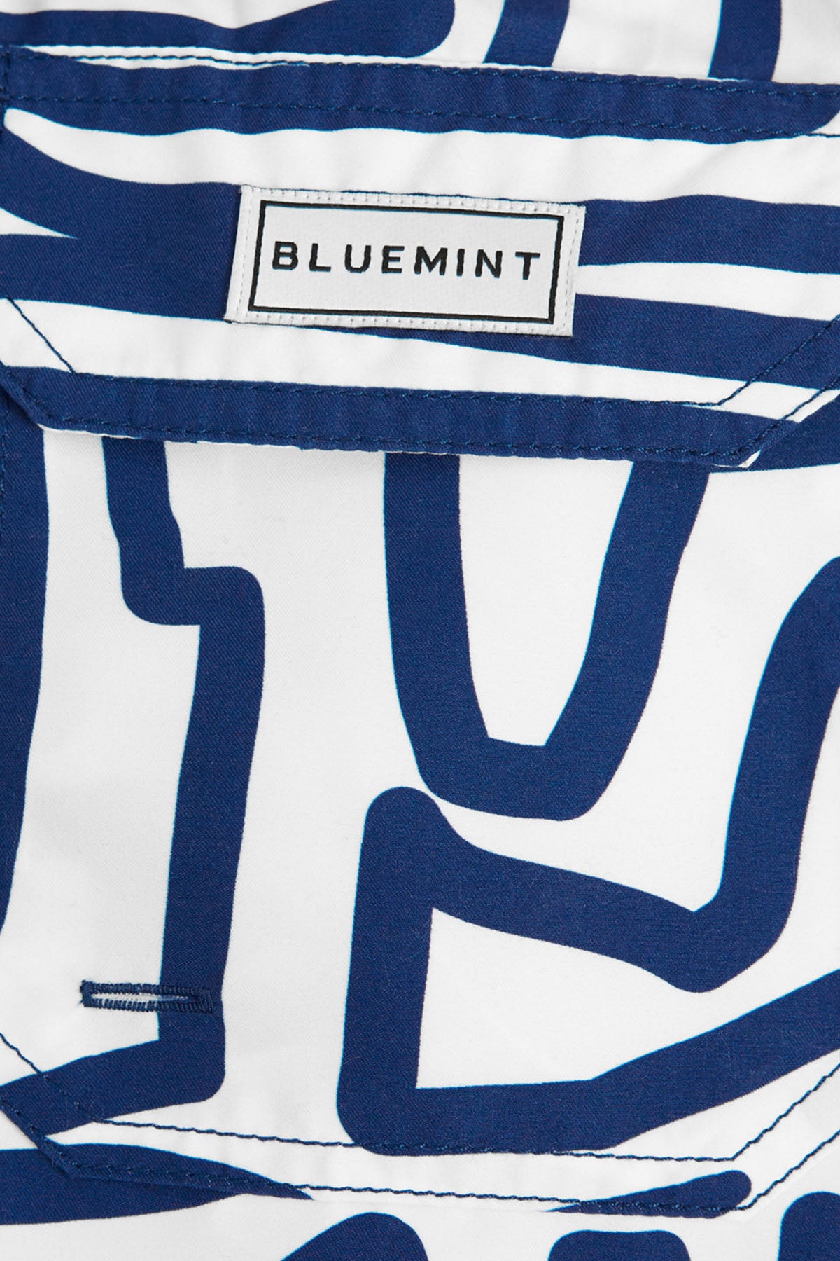 Bluemint Arthus White Maze Şort Mayo