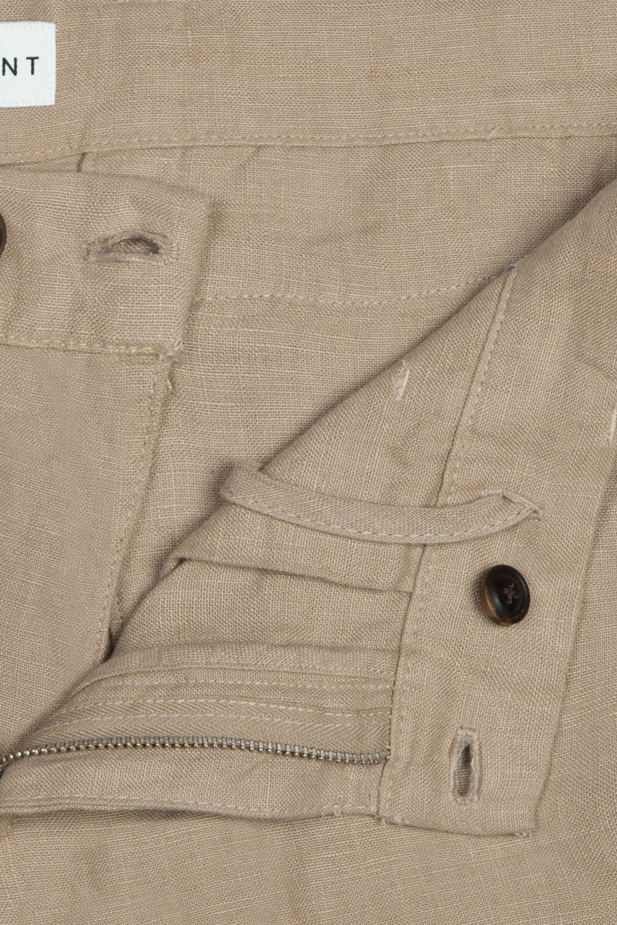 Bluemint Edmund Tapered Fit Yandan Cepli Keten Şort