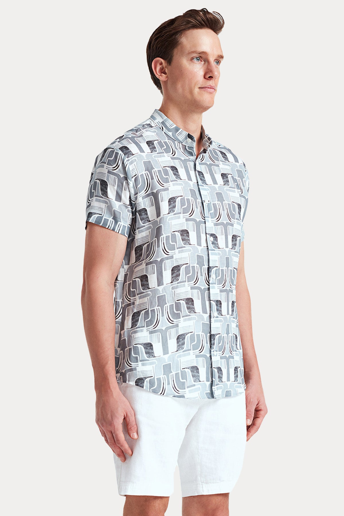 Bluemint Edmund Tapered Fit Yandan Cepli Keten Şort