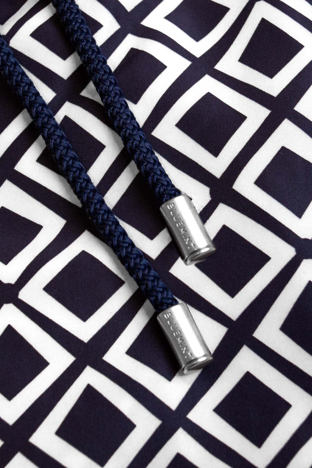 Bluemint Logan Navy Cut Şort Mayo