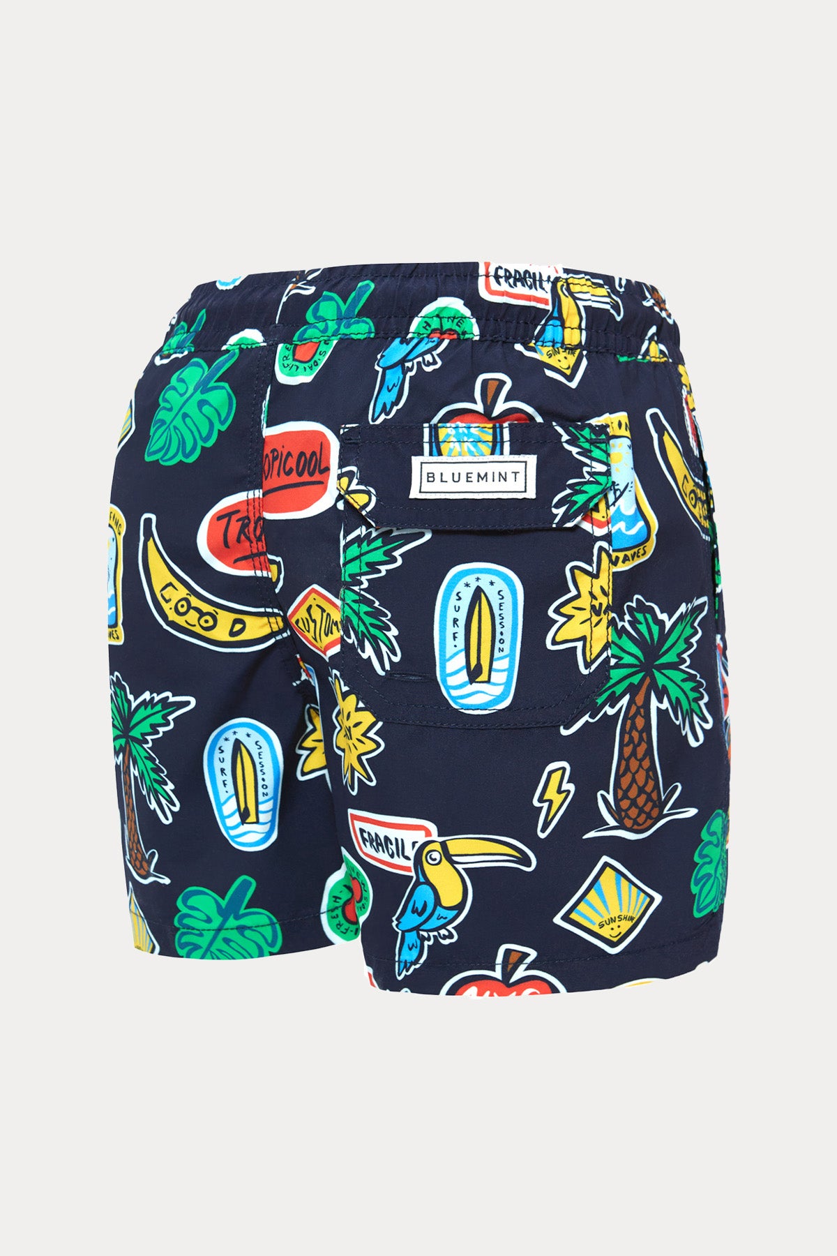 Bluemint Kids 2-6 Yaş Erkek Çocuk Arthus Navy City Şort Mayo-Şort Mayo-Libas