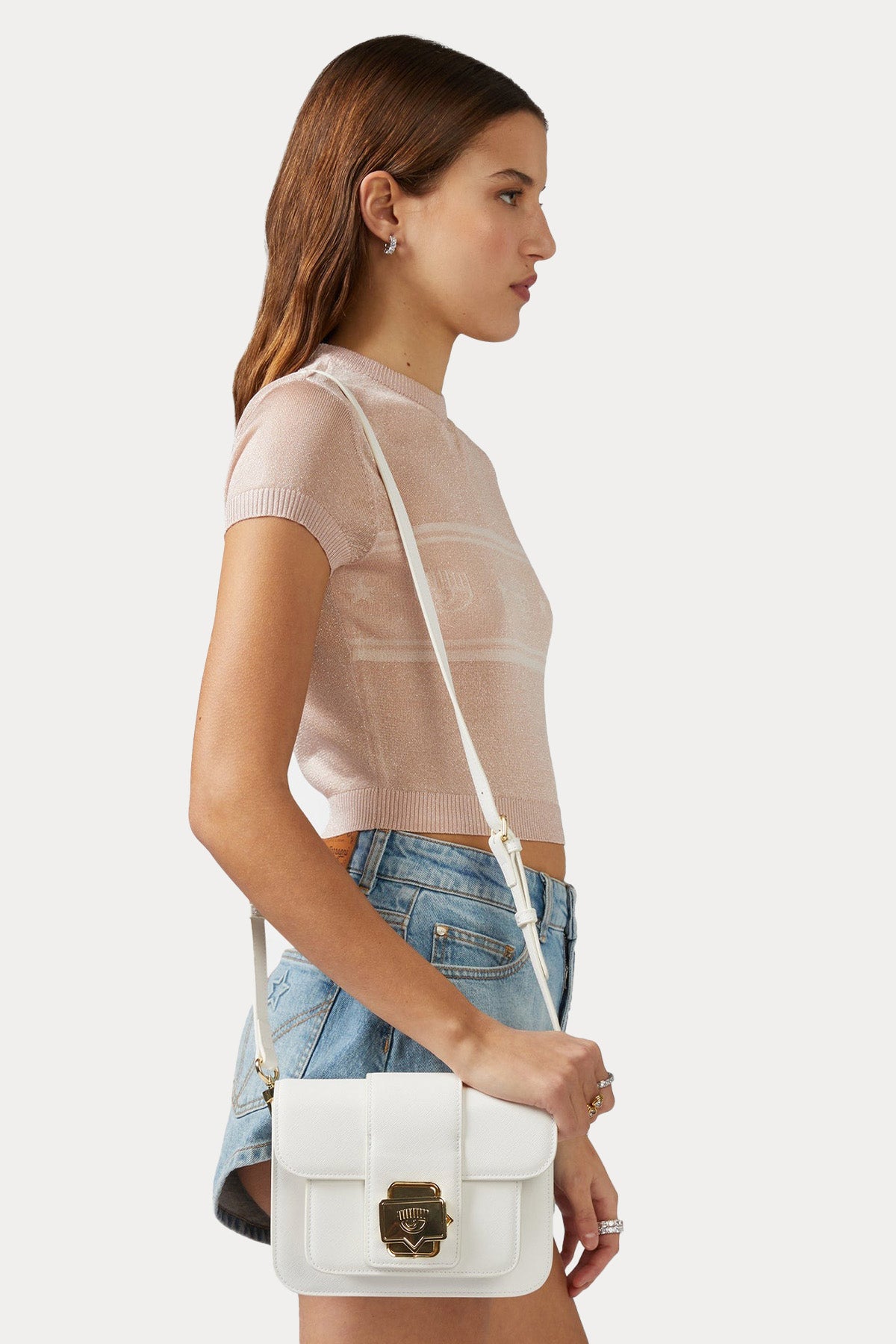 Chiara Ferragni Göz Logolu Omuz Çantası