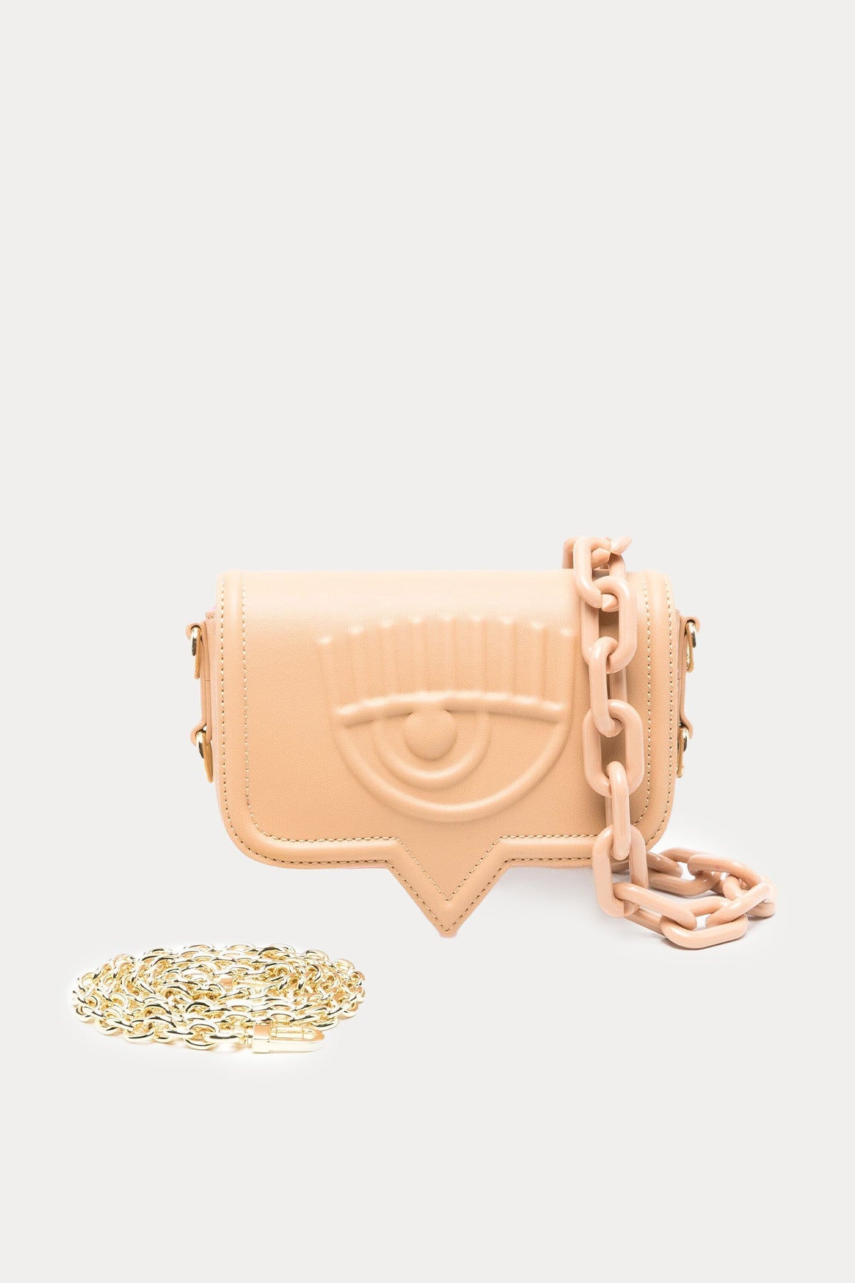 Chiara Ferragni Göz Logolu Zincir Askılı Omuz Çantası