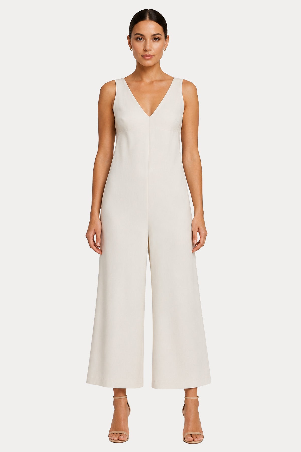 Herno V Yaka Crop Paça Streç Tulum