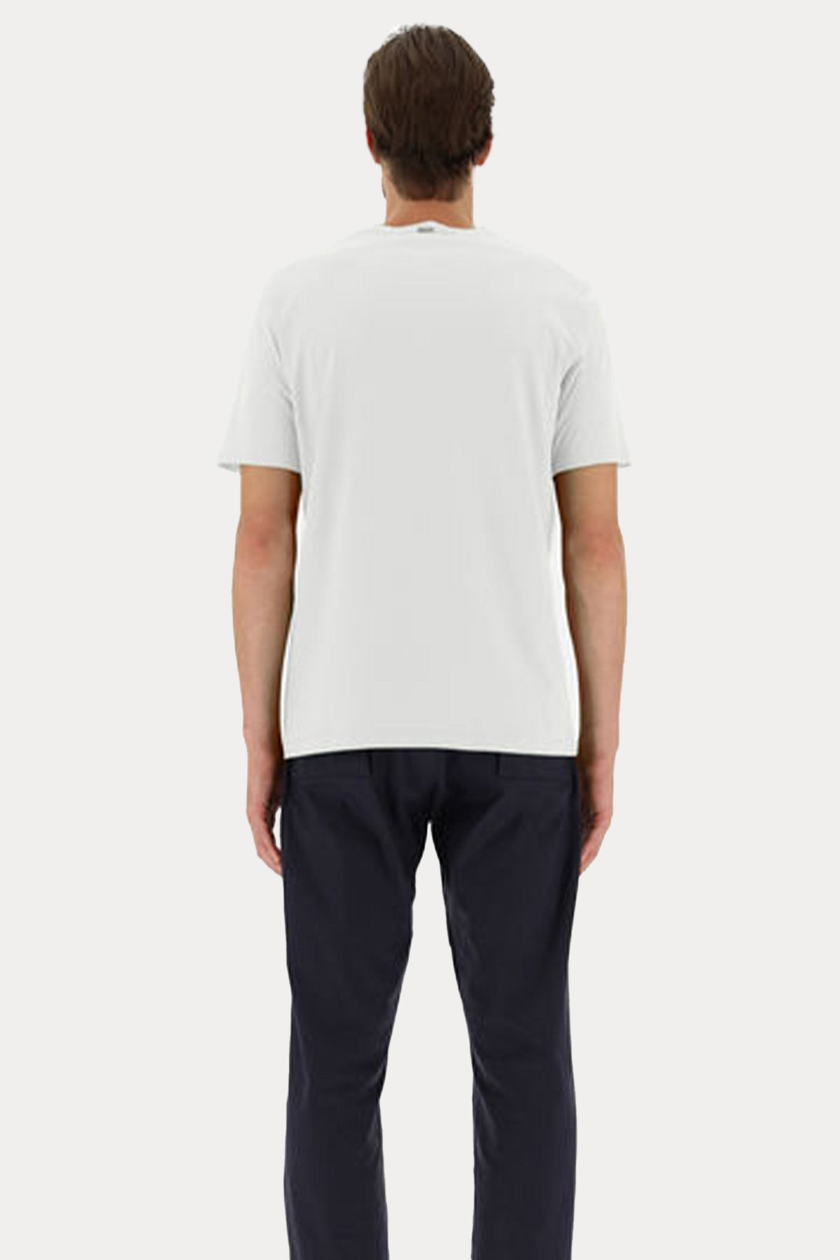 Herno Yuvarlak Yaka T-shirt-T-shirt-Libas