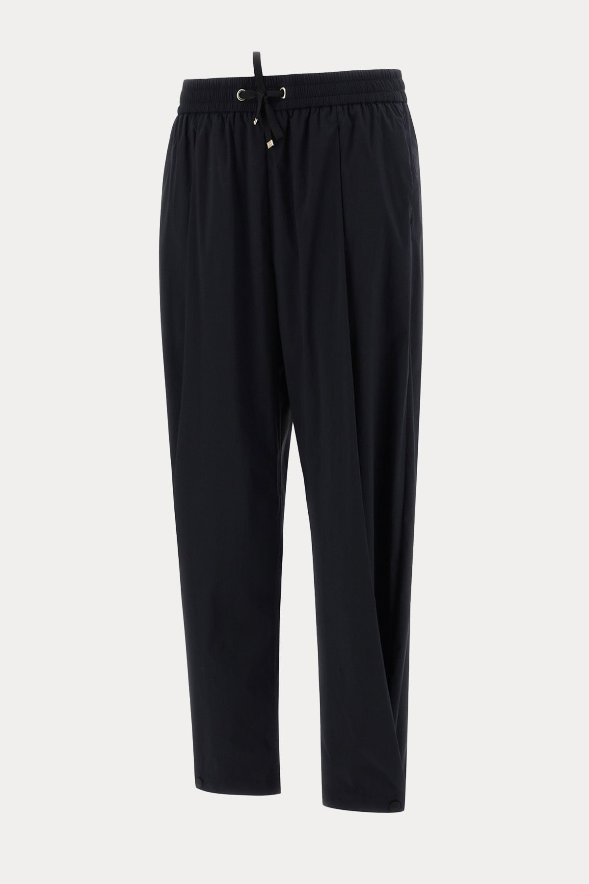 Herno Beli Lastikli Pileli Yüksek Bel Pantolon