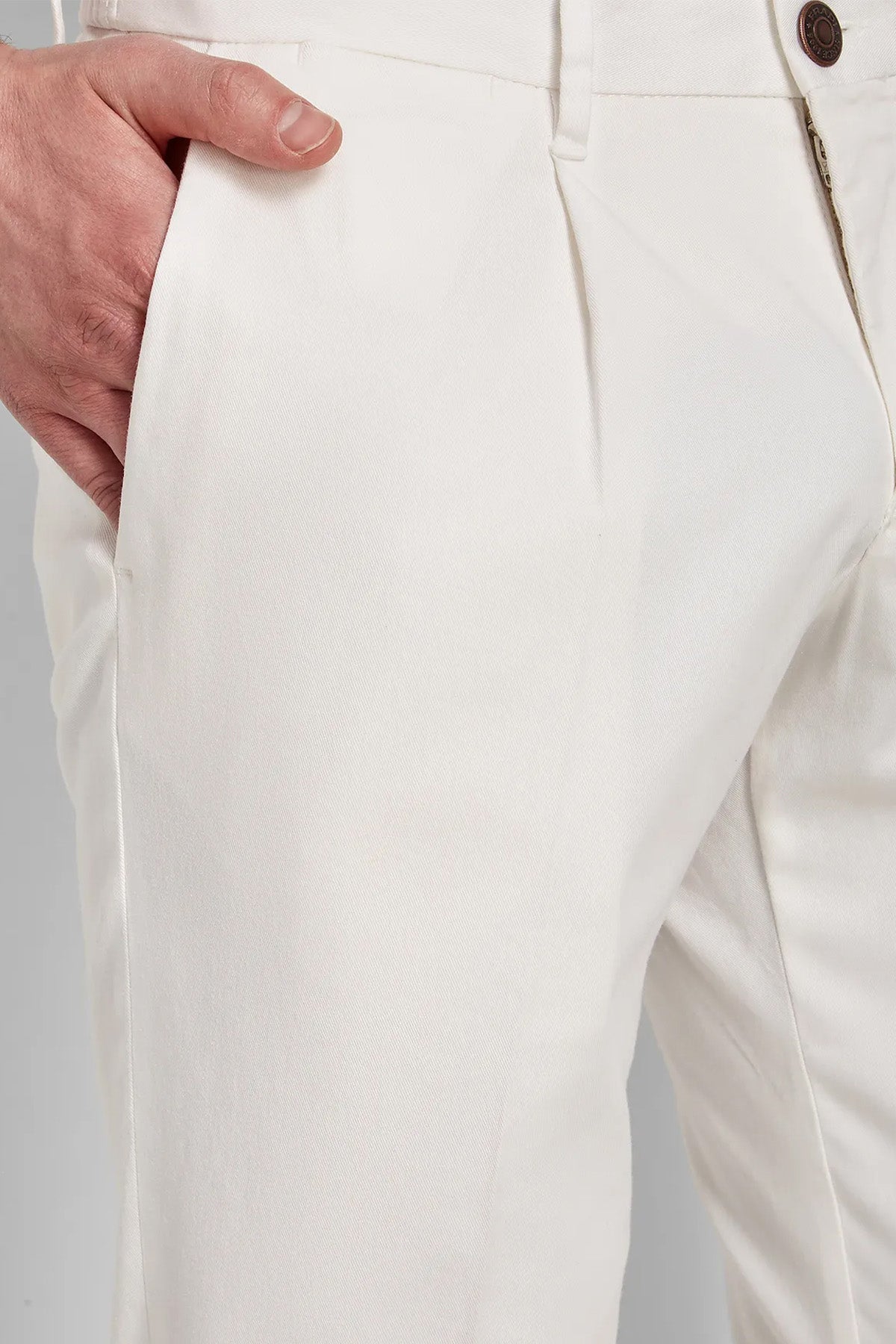 Fradi Slim Fit Beli Lastikli Yandan Cepli Tek Pile Pantolon-Pantolon-Libas
