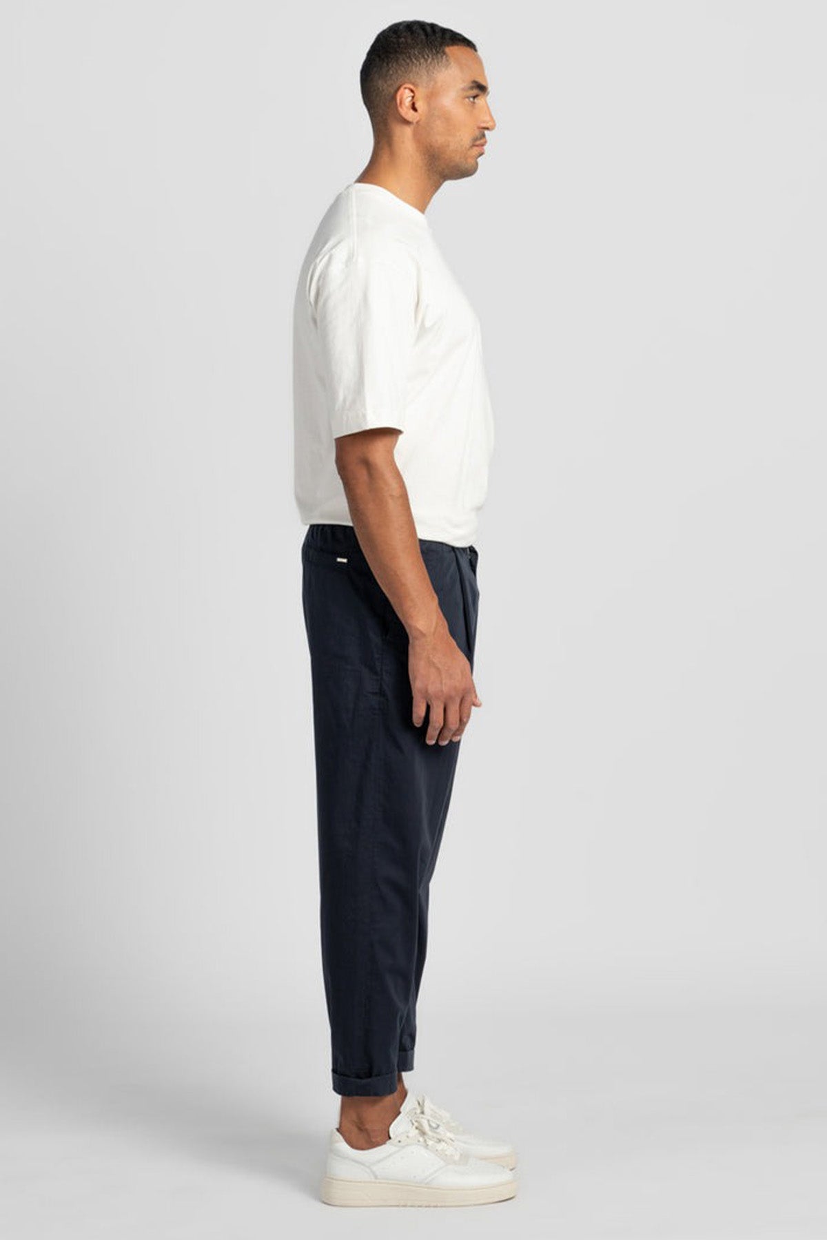 Goldgarn New Papi Loose Cropped Fit Tek Pile Beli Lastikli Pantolon