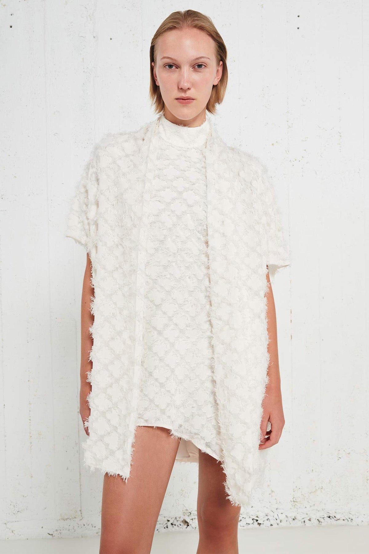 Stelios Koudounaris Sırt Dekolteli Asimetrik Kesim Mini Abiye Elbise