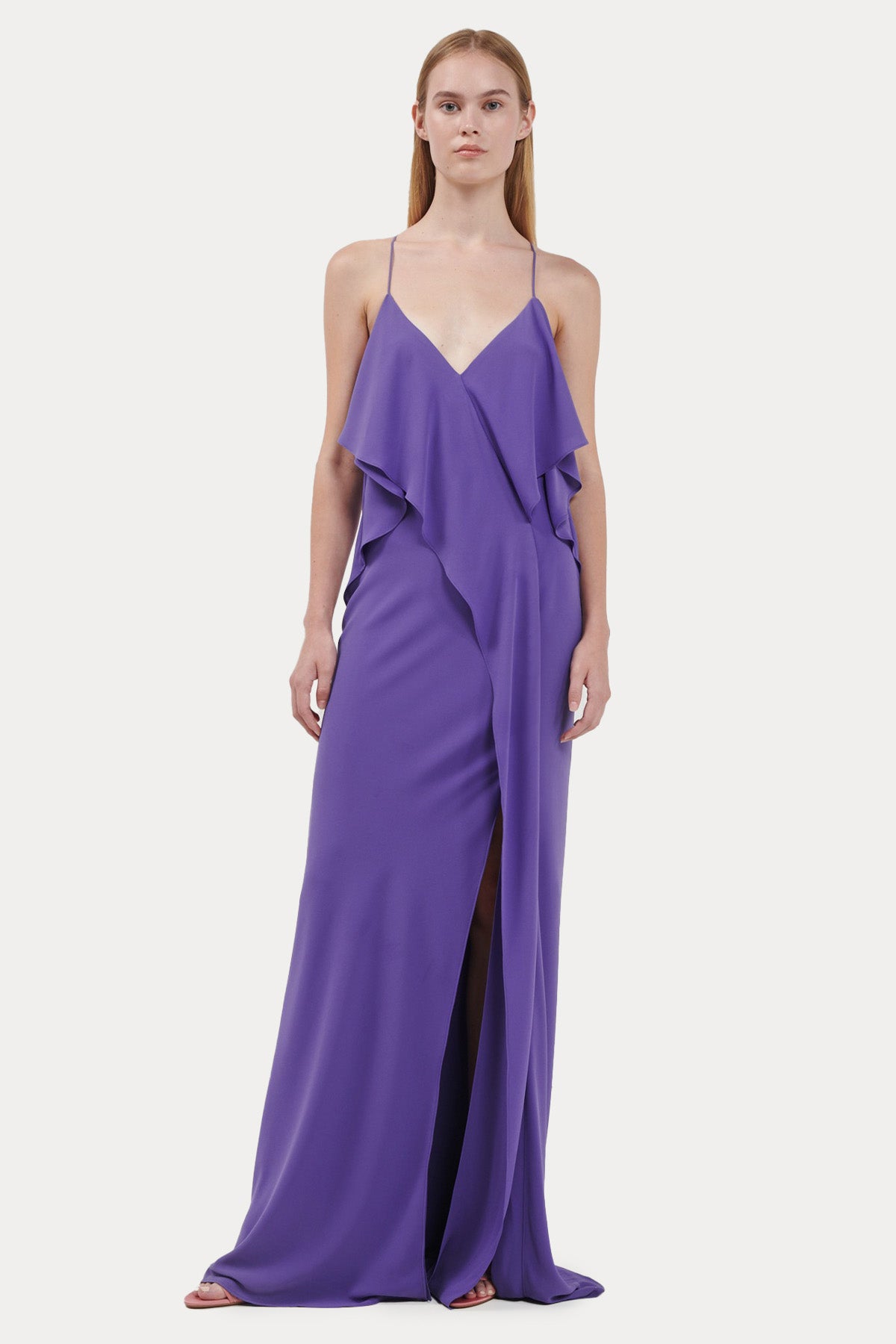 Stelios Koudounaris Sırt Dekolteli Maxi Abiye Elbise