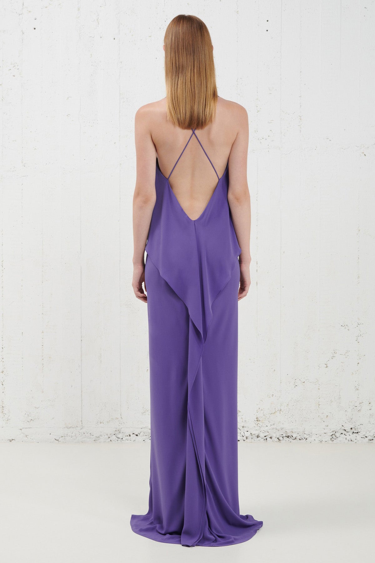 Stelios Koudounaris Sırt Dekolteli Maxi Abiye Elbise