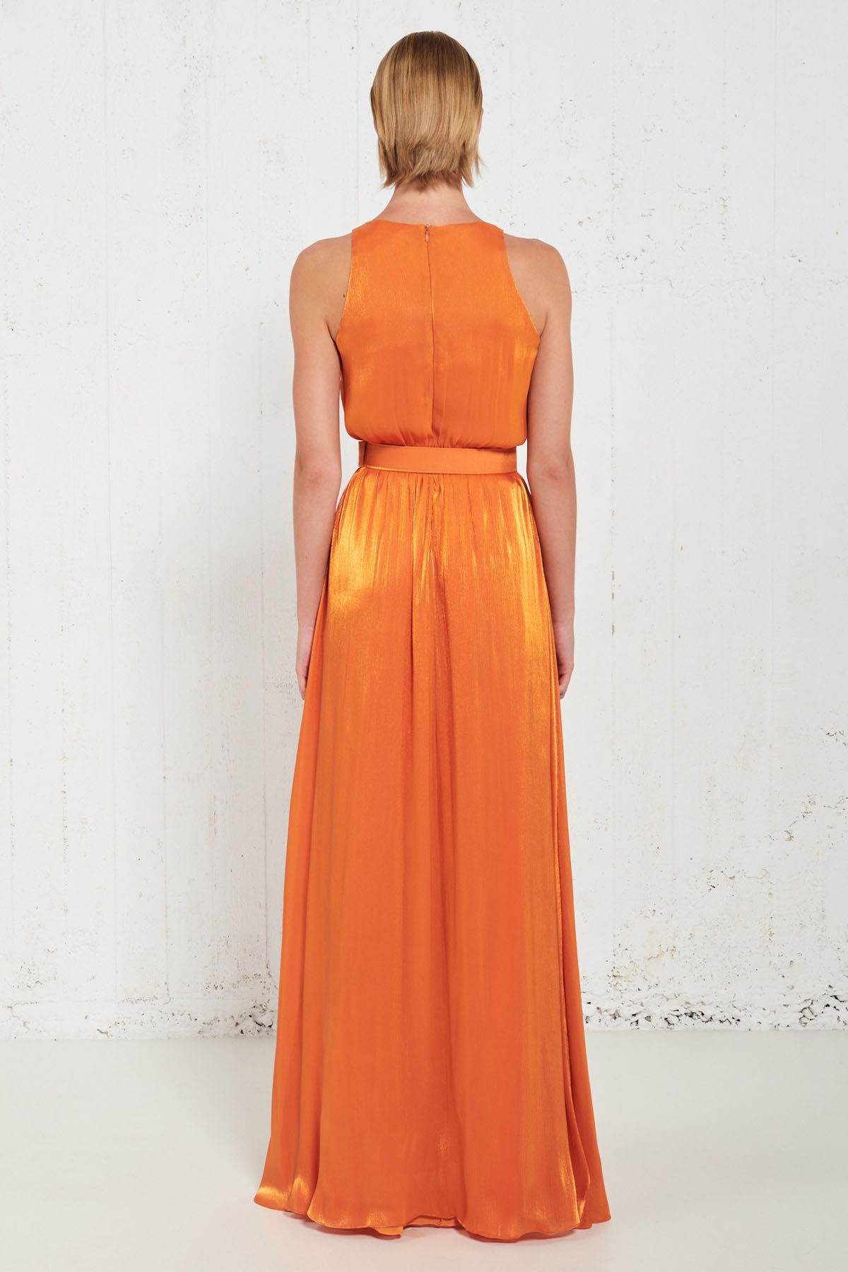 Stelios Koudounaris Kemerli Maxi Abiye Elbise