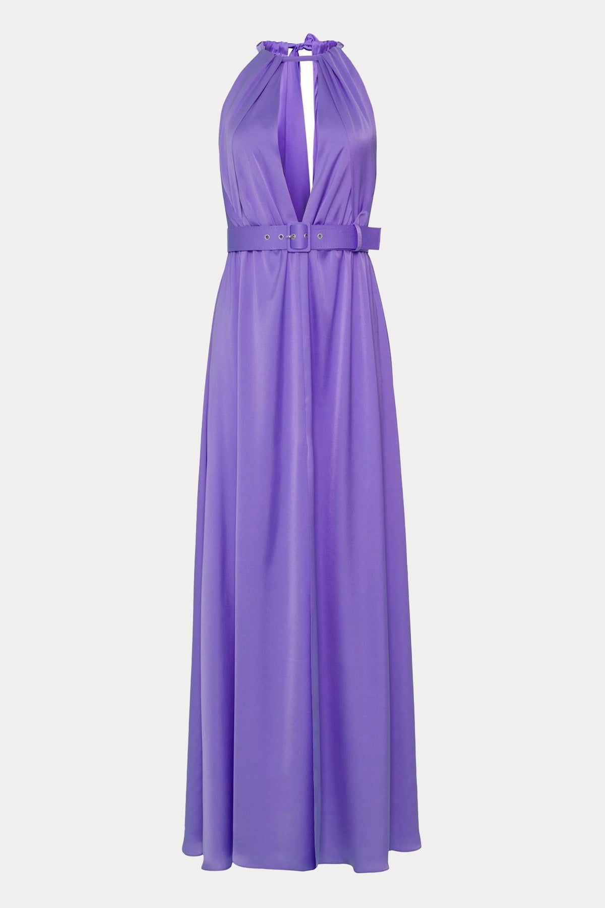 Stelios Koudounaris Boyundan Bağlamalı Kemerli Maxi Abiye Elbise