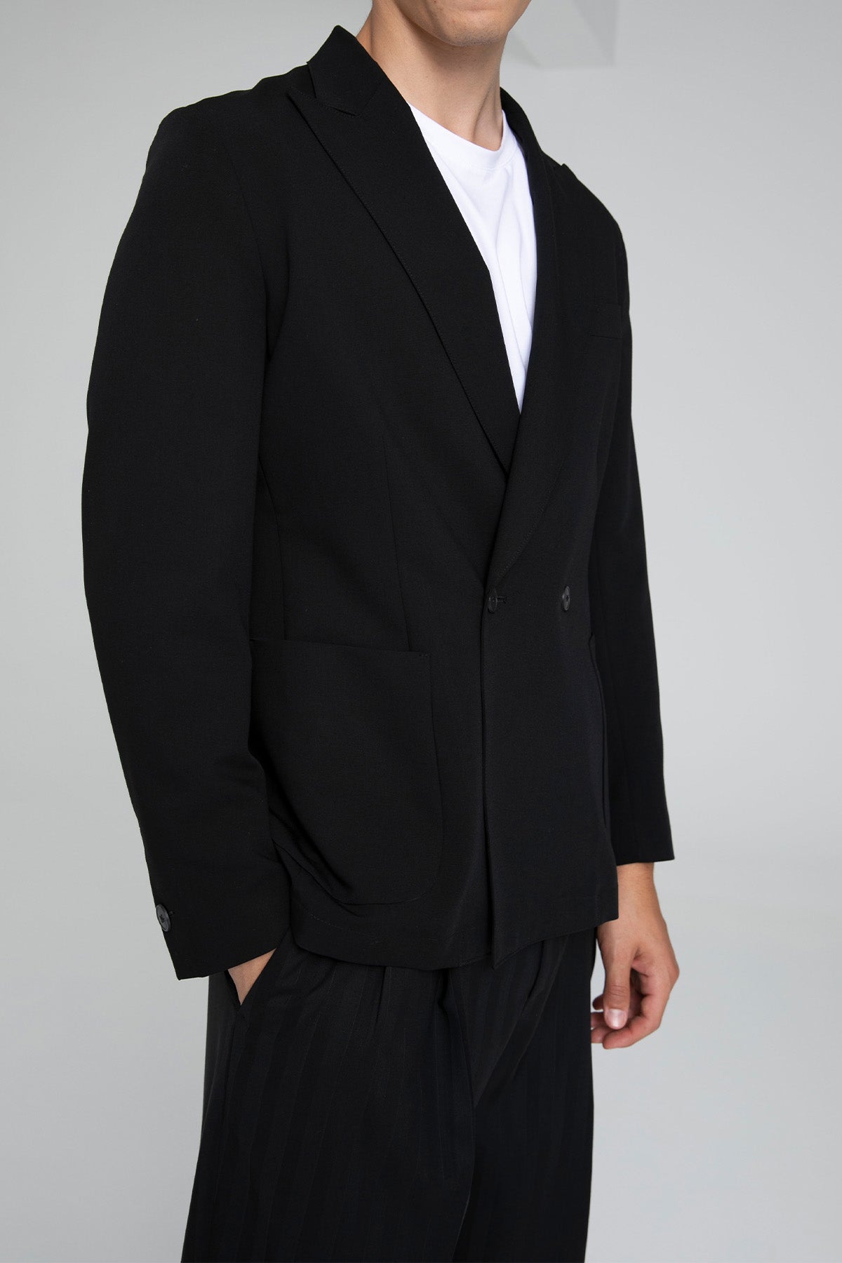 Tombolini Slim Fit Kruvaze Blazer Ceket-Ceket-Libas