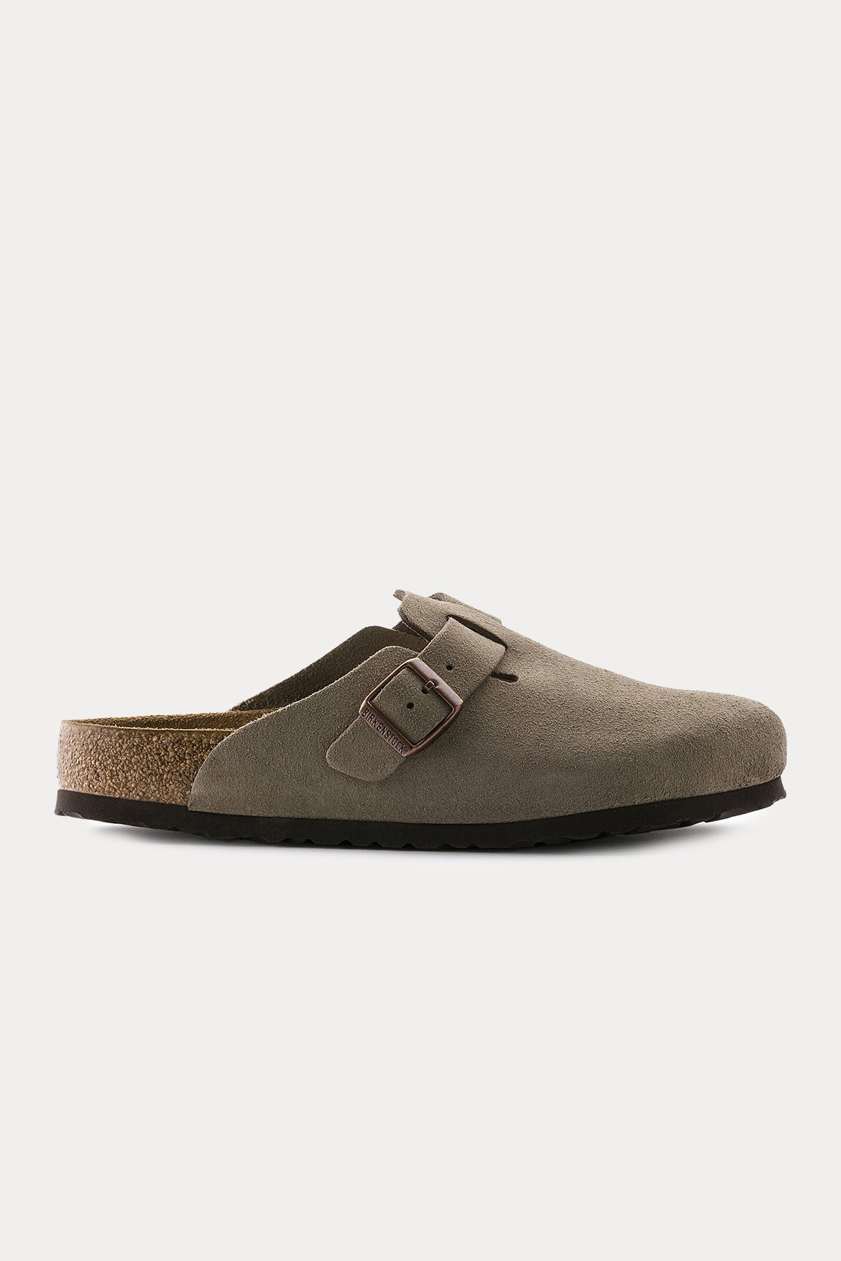 Birkenstock Boston Tek Tokalı Doğal Süet Deri Terlik